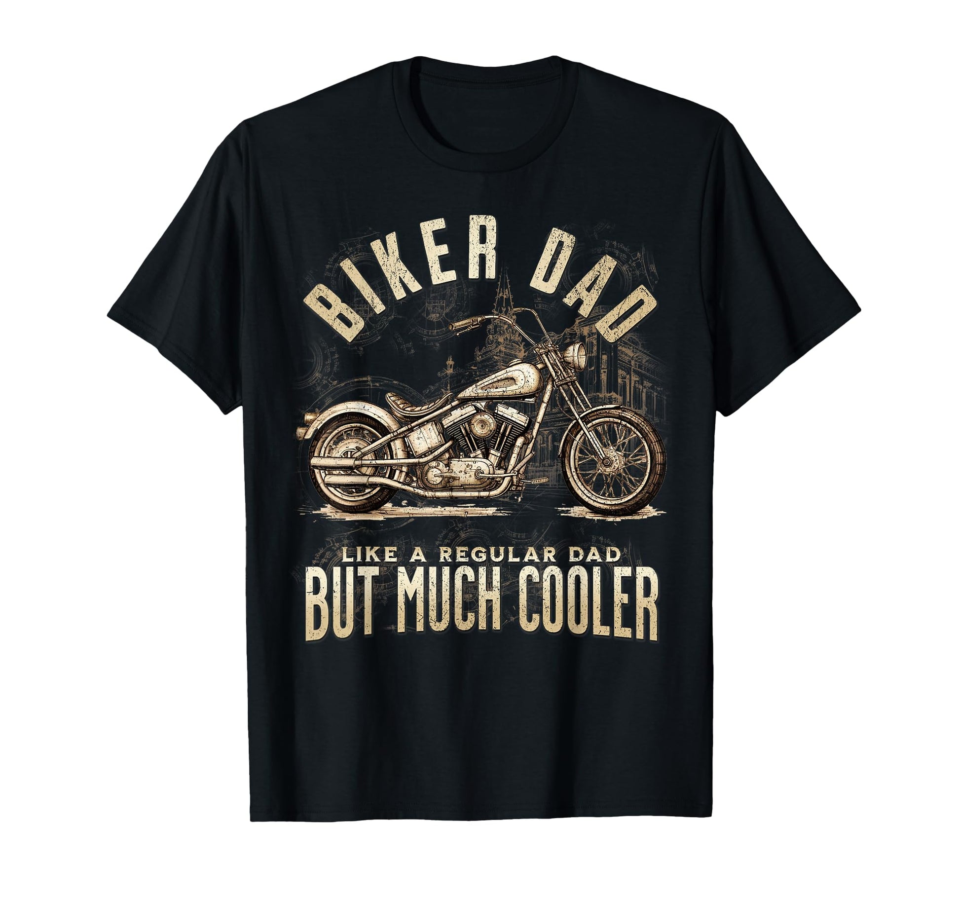 Biker Dad Like Regular Dad T-Shirt - Minimalist Print for Adults - T-Shirt, Sweatshirt, Hoodie