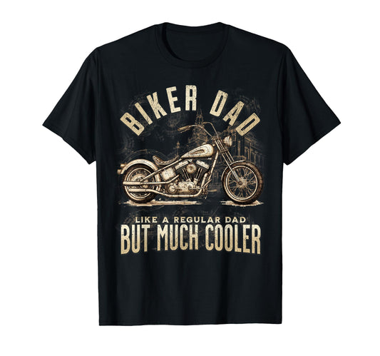 Biker Dad Like Regular Dad T-Shirt - Minimalist Print for Adults - T-Shirt, Sweatshirt, Hoodie