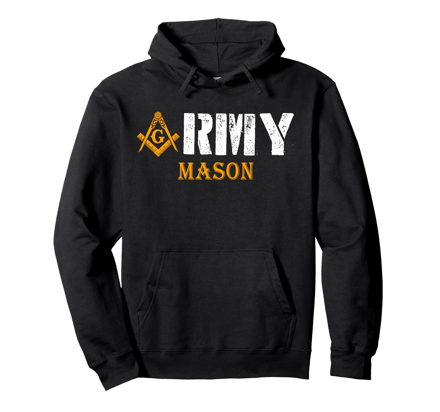 Freemason Army Compass Square Hoodie - Fun Novelty Design for Adults - T-Shirt, Sweatshirt, Hoodie