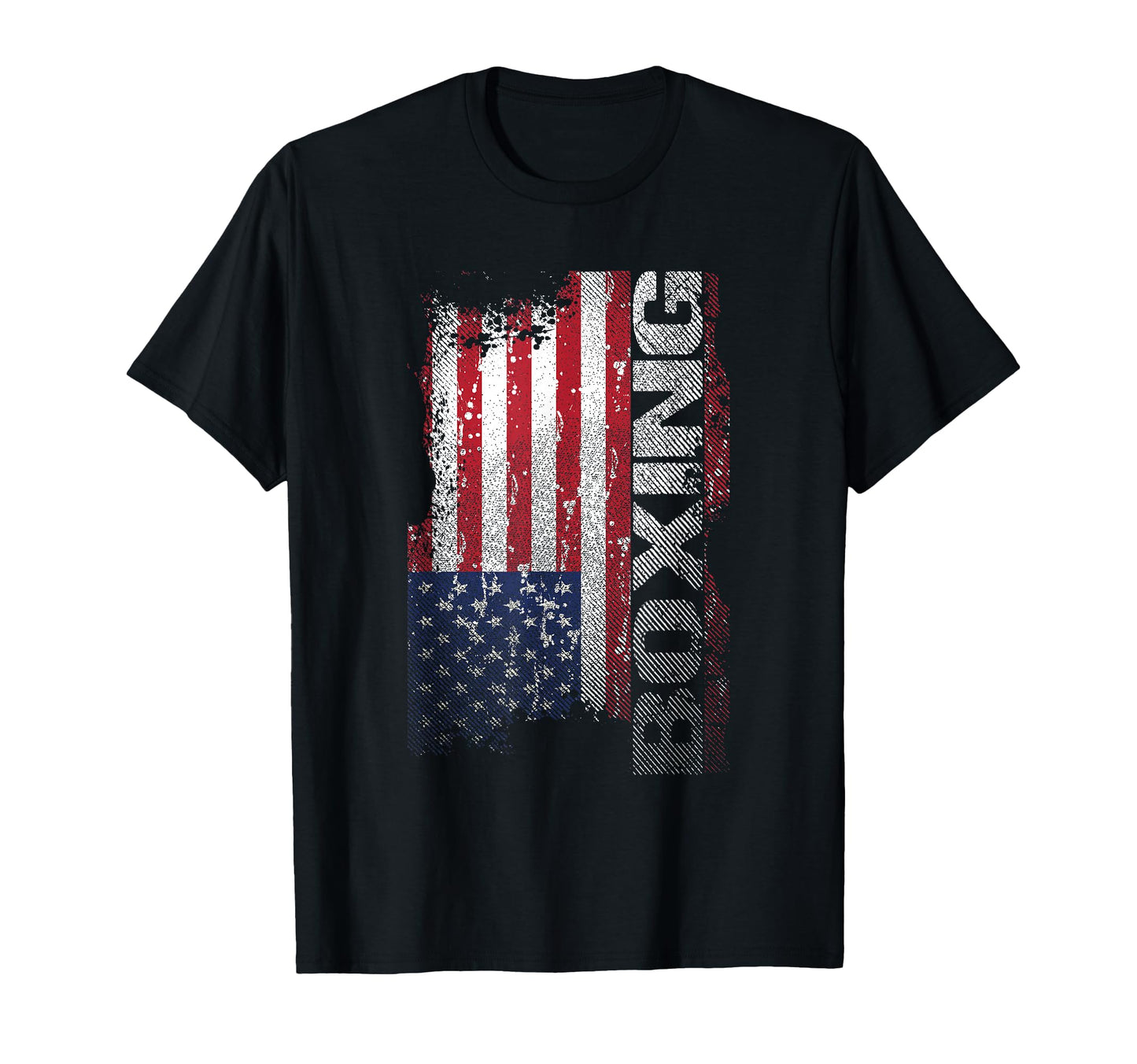 Usa Flag Boxing Boxer Gift T-Shirt - Fun Novelty Design Men Women - T-Shirt, Sweatshirt, Hoodie