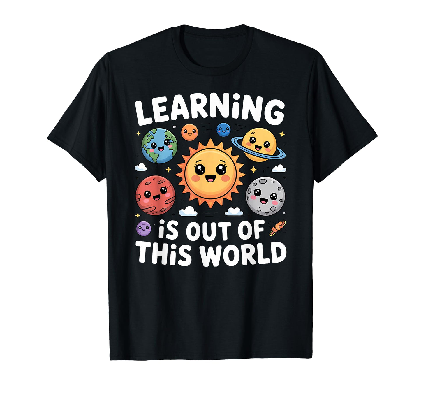 Teacher Space Science Learning Is T-Shirt - Custom Art Print for Adults - T-Shirt, Sweatshirt, Hoodie