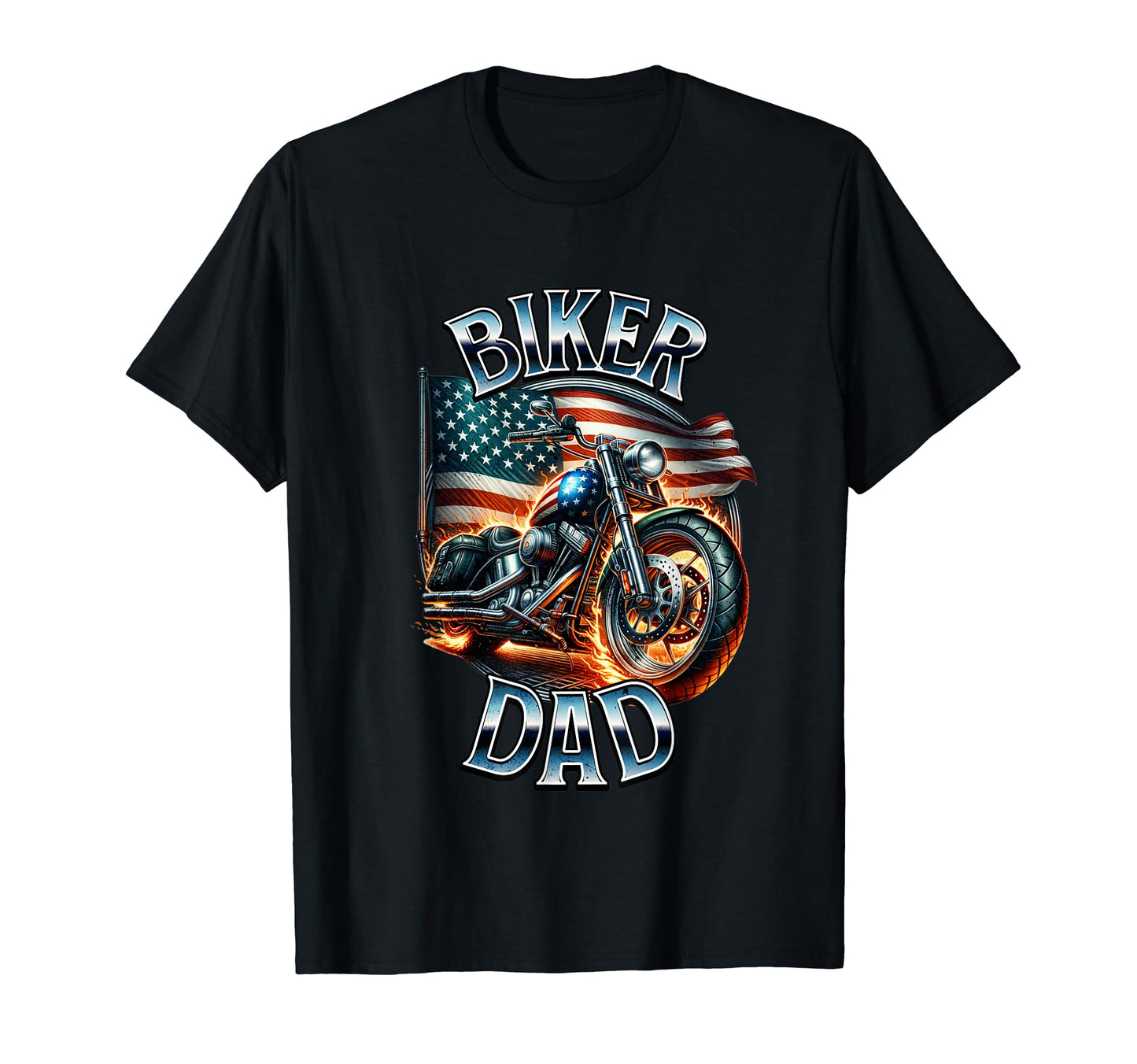 Best Dad Motorcycle Freedom Fathers Day T-Shirt - Novelty Apparel Unisex - T-Shirt, Sweatshirt, Hoodie