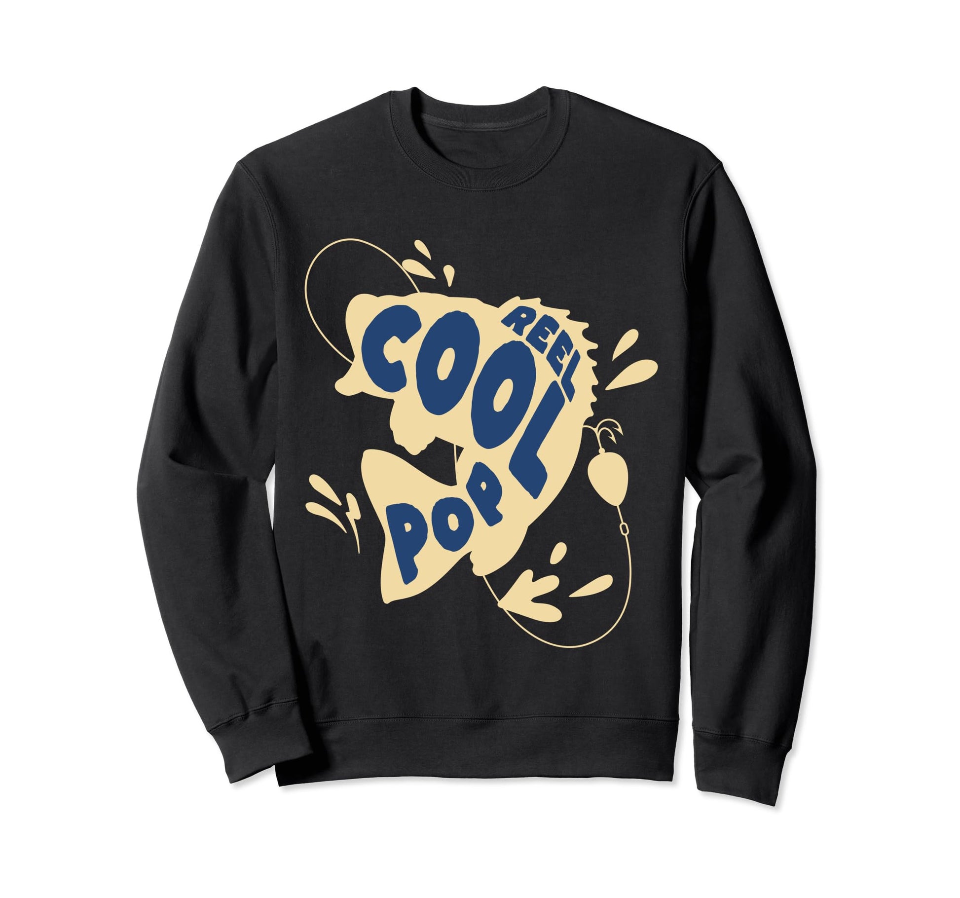 Reel Pop Fishing Funny Fishing Sweatshirt - Aesthetic Graphic Men Women - T-Shirt, Sweatshirt, Hoodie