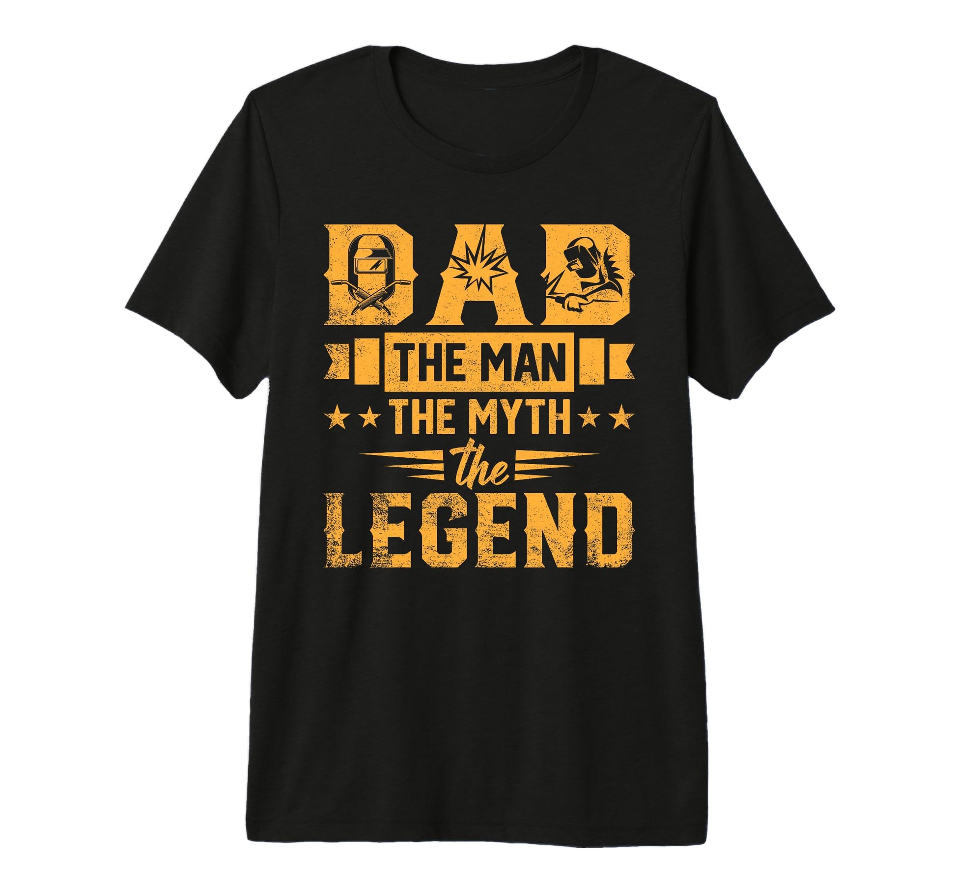 Mens Dad Welder Myth Legend Welding T-Shirt - Trendy Graphic for Adults - T-Shirt, Sweatshirt, Hoodie