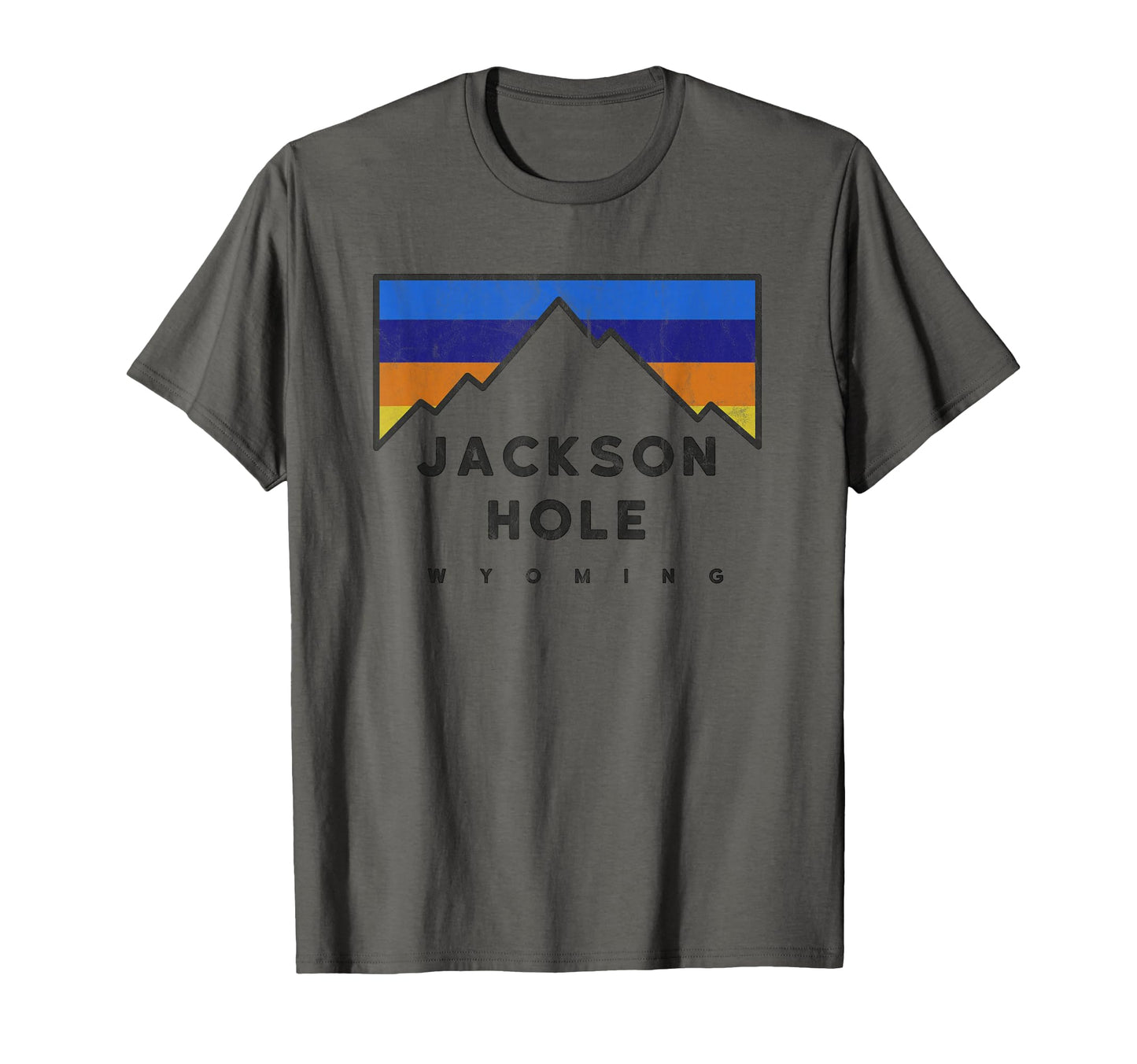 Jackson Hole Wyoming Mountain Colors T-Shirt - Graphic Print for Adults - T-Shirt, Sweatshirt, Hoodie