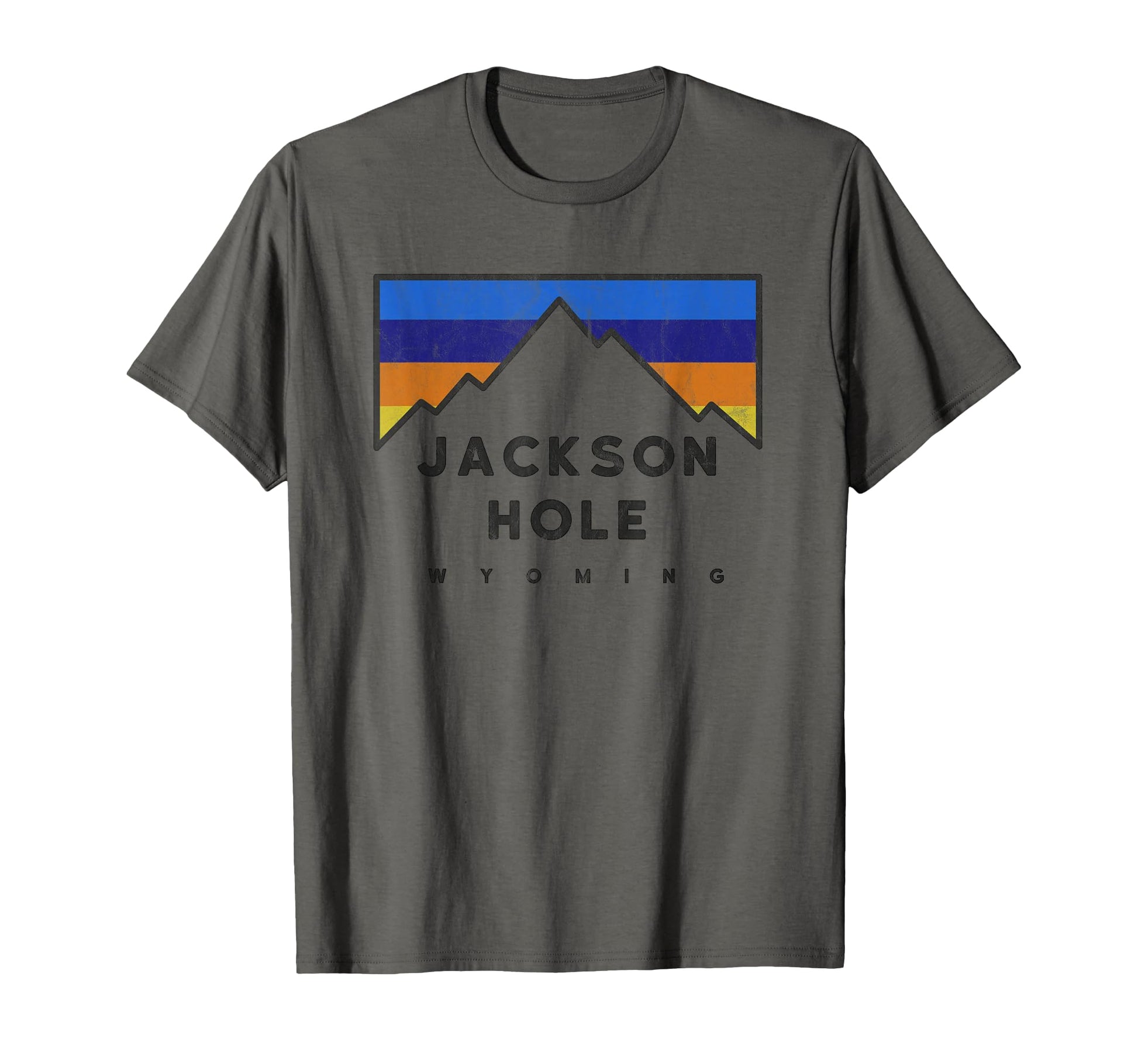 Jackson Hole Wyoming Mountain Colors T-Shirt - Graphic Print for Adults - T-Shirt, Sweatshirt, Hoodie