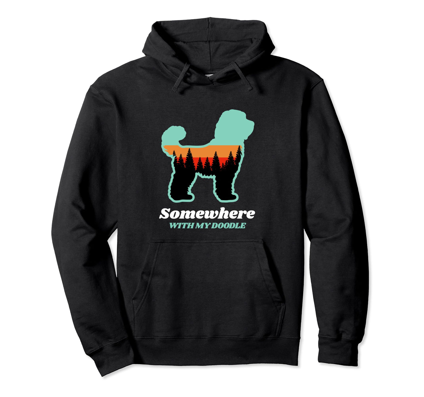 Somewhere My Doodle Forest Hoodie - Streetwear Style Unisex - T-Shirt, Sweatshirt, Hoodie