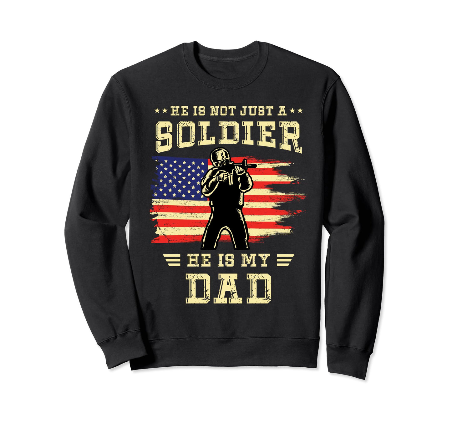 Army Son Daughter Not Just Sweatshirt - Minimalist Print for Adults - T-Shirt, Sweatshirt, Hoodie