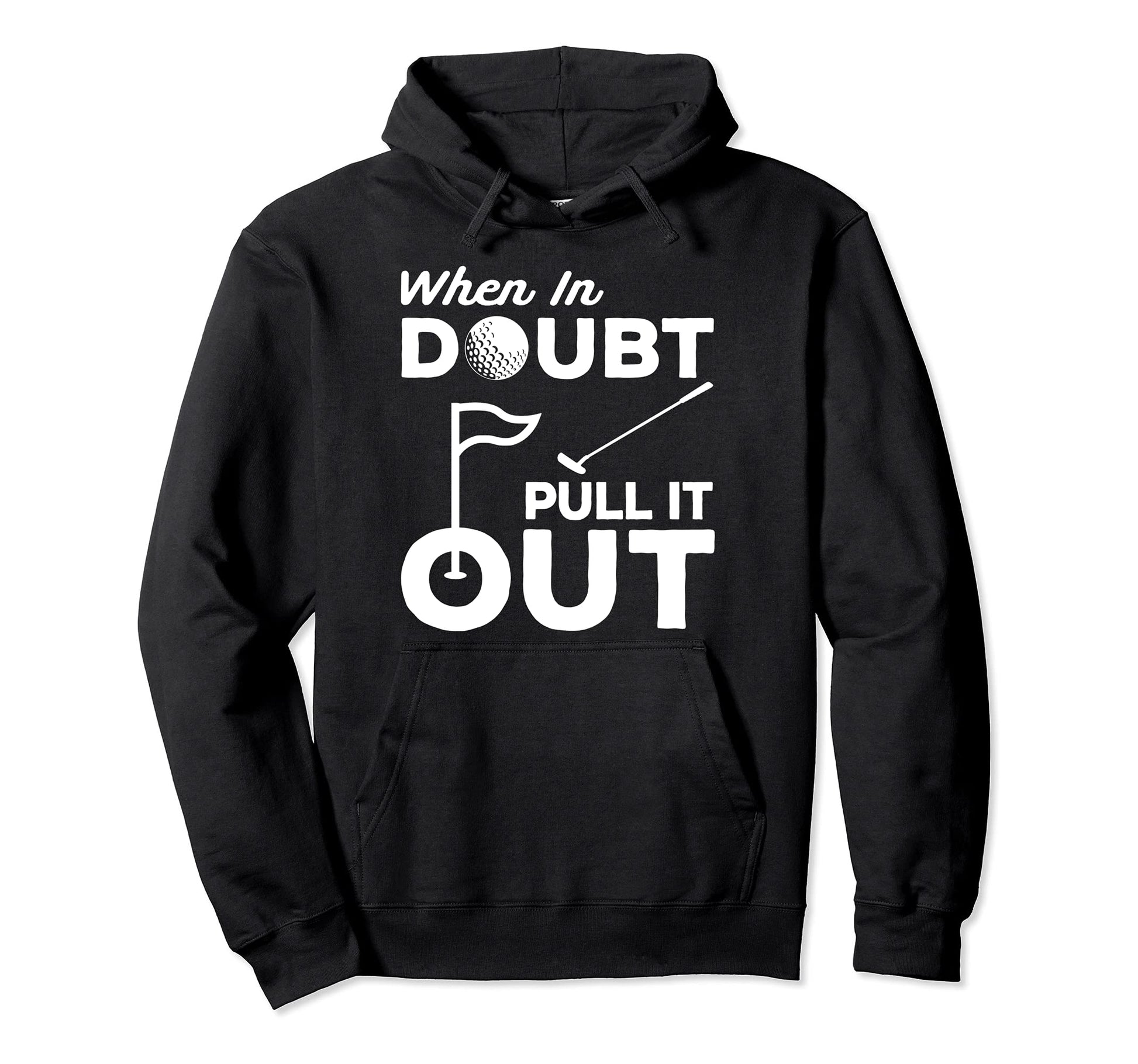 Golf Ball Putter Funny Golfer Male Hoodie - Streetwear Style Unisex - T-Shirt, Sweatshirt, Hoodie
