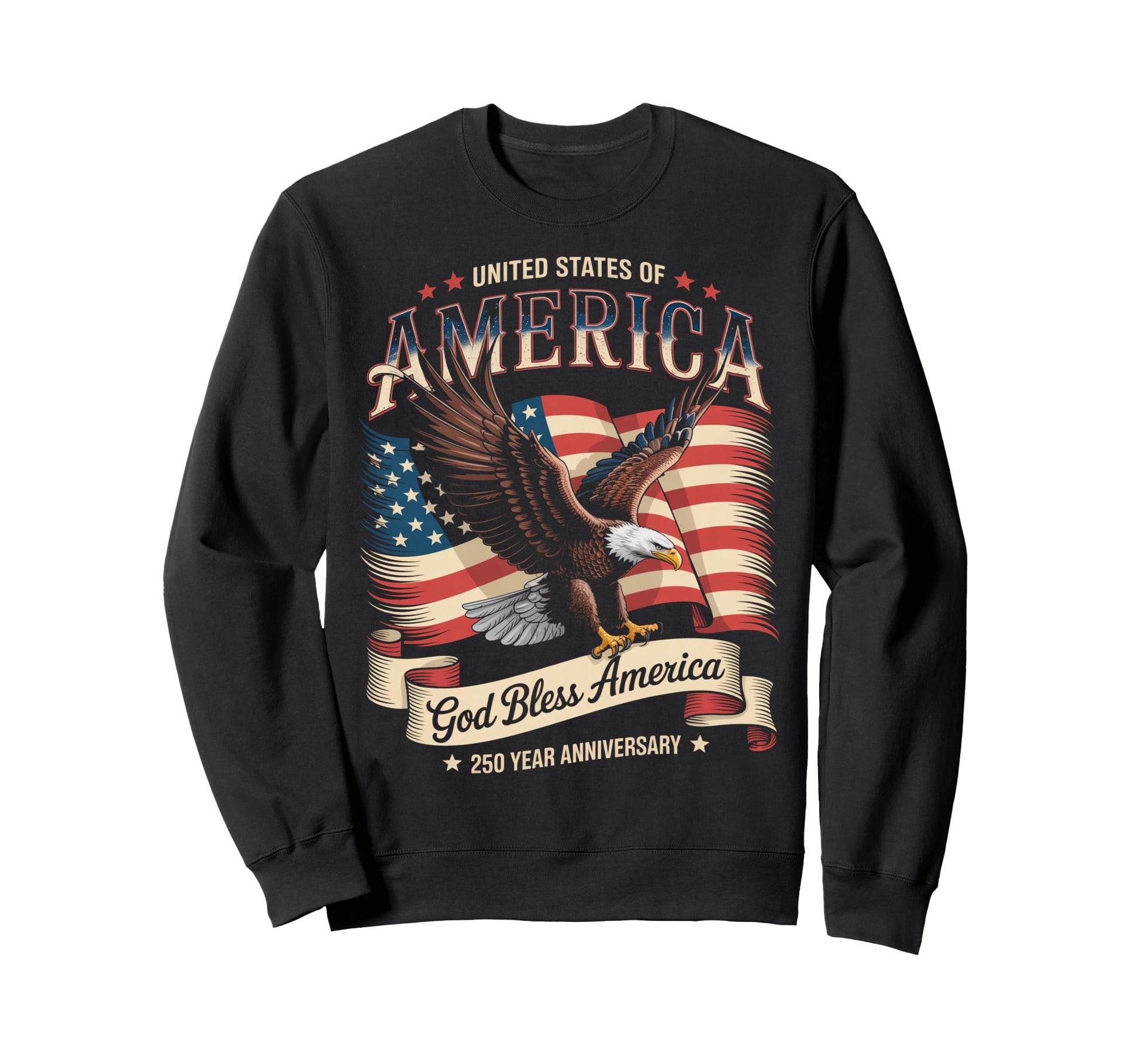 United States 250 Year Anniversary Sweatshirt - Aesthetic Graphic Unisex - T-Shirt, Sweatshirt, Hoodie