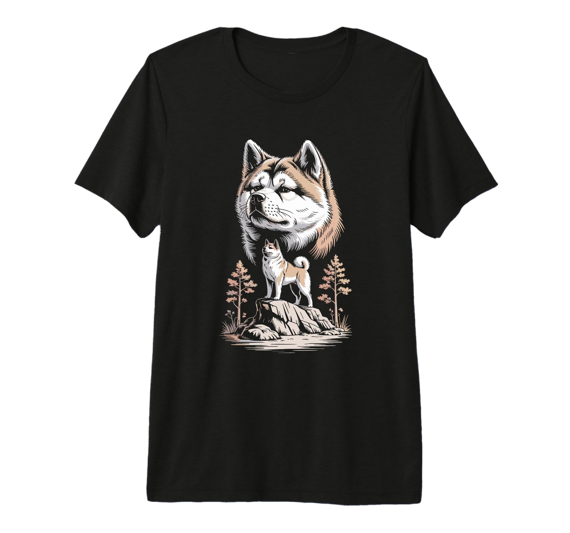 Mom Dad Akita Dog Owner Hiking T-Shirt - Casual Everyday Wear Men Women - T-Shirt, Sweatshirt, Hoodie