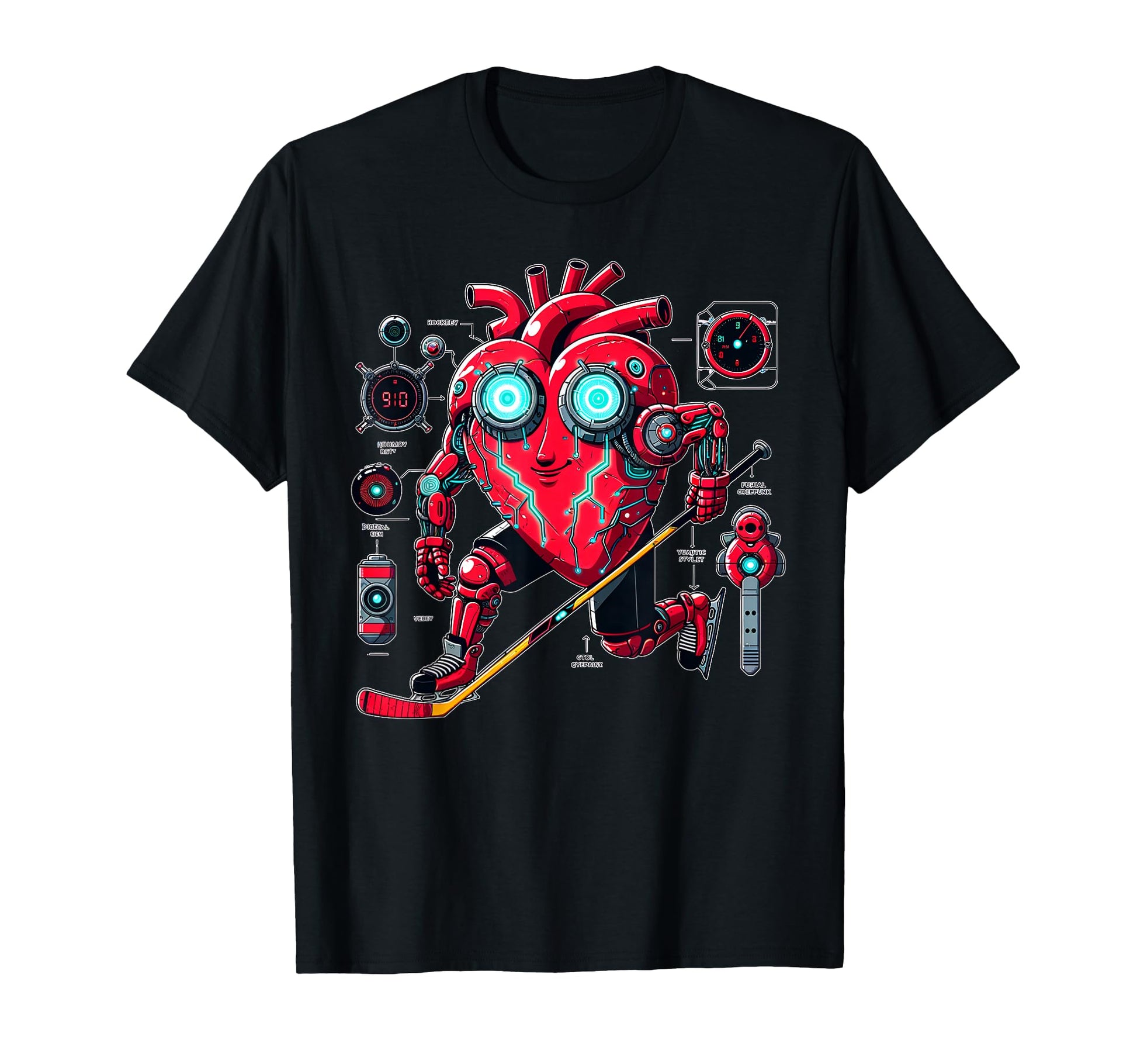 Valentines Day Ai Robot Heart Time T-Shirt - Novelty Apparel Men Women - T-Shirt, Sweatshirt, Hoodie