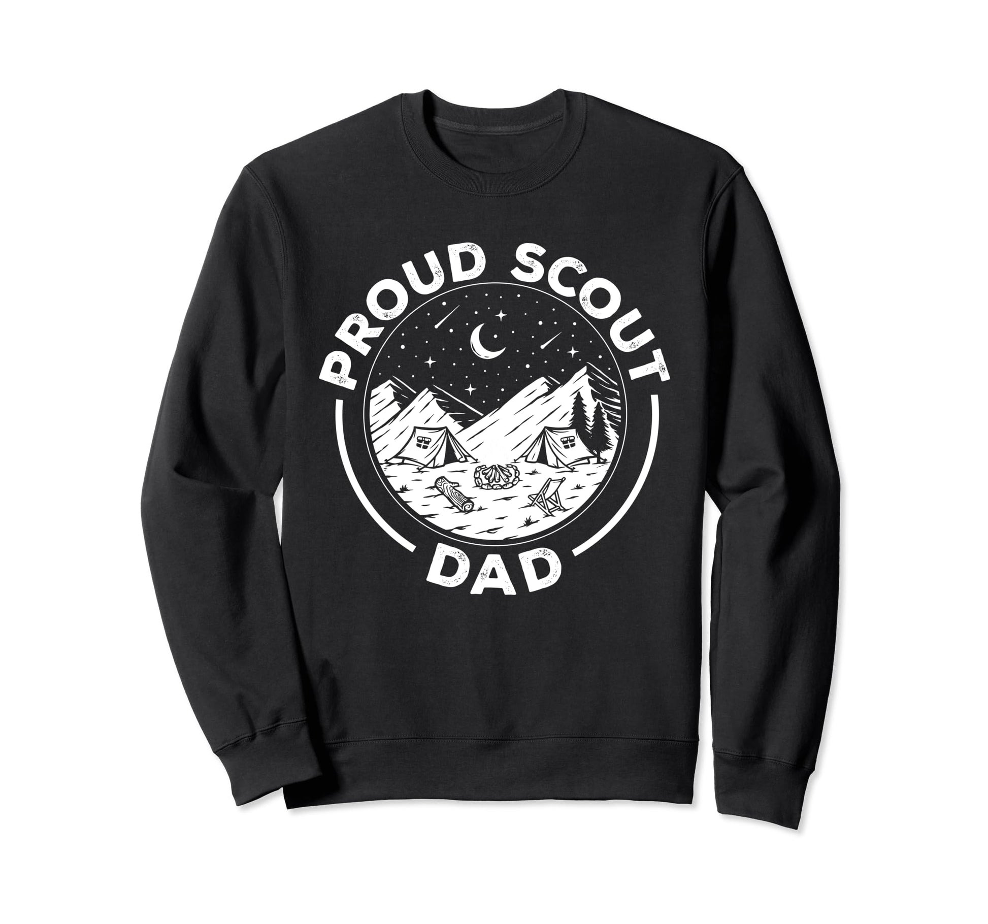 Camping Proud Scout Dad Scouting Sweatshirt - Fun Novelty Design Men Women - T-Shirt, Sweatshirt, Hoodie
