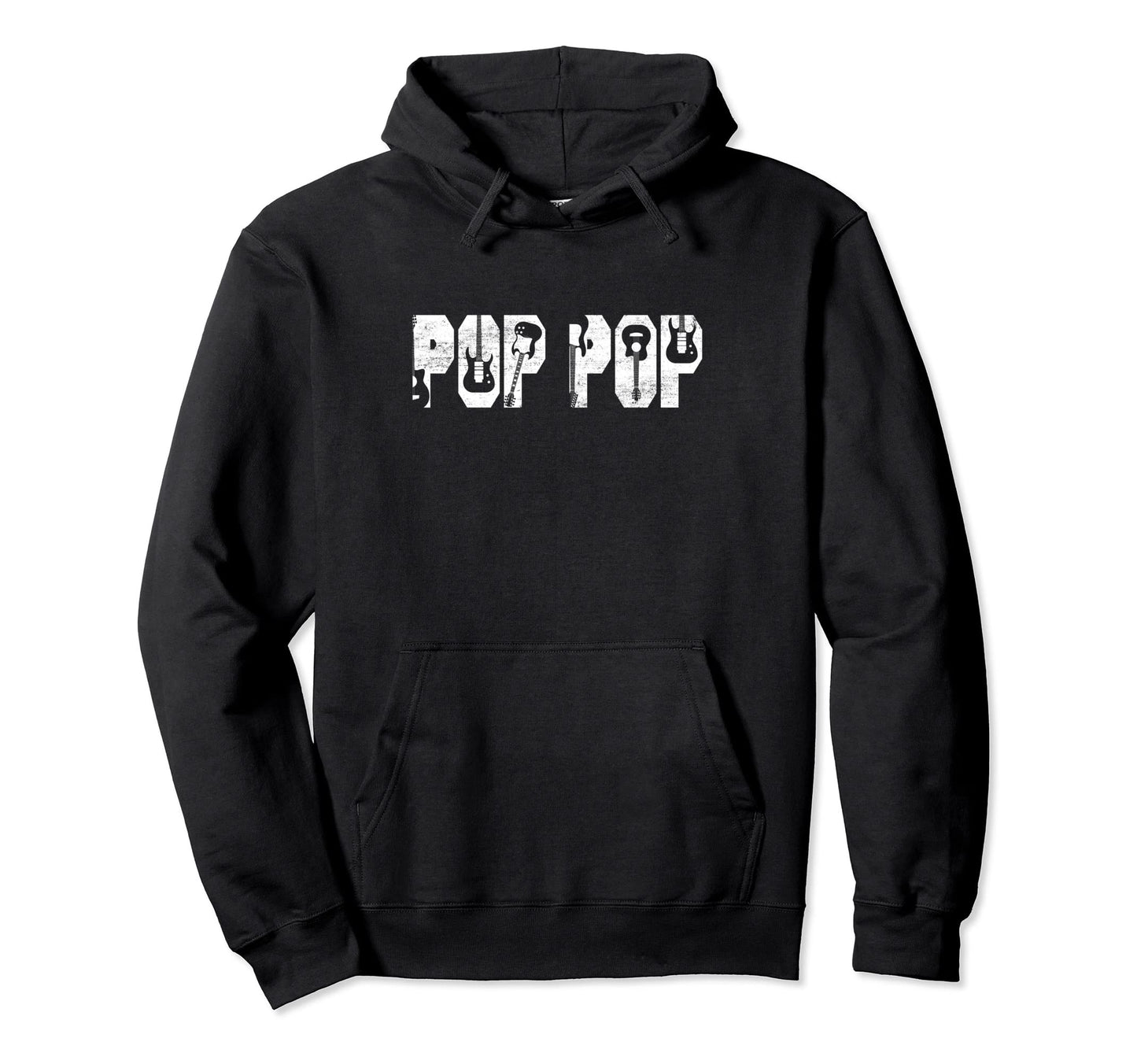Distressed Best Pop Pop Ever Hoodie - Casual Everyday Wear Men Women - T-Shirt, Sweatshirt, Hoodie