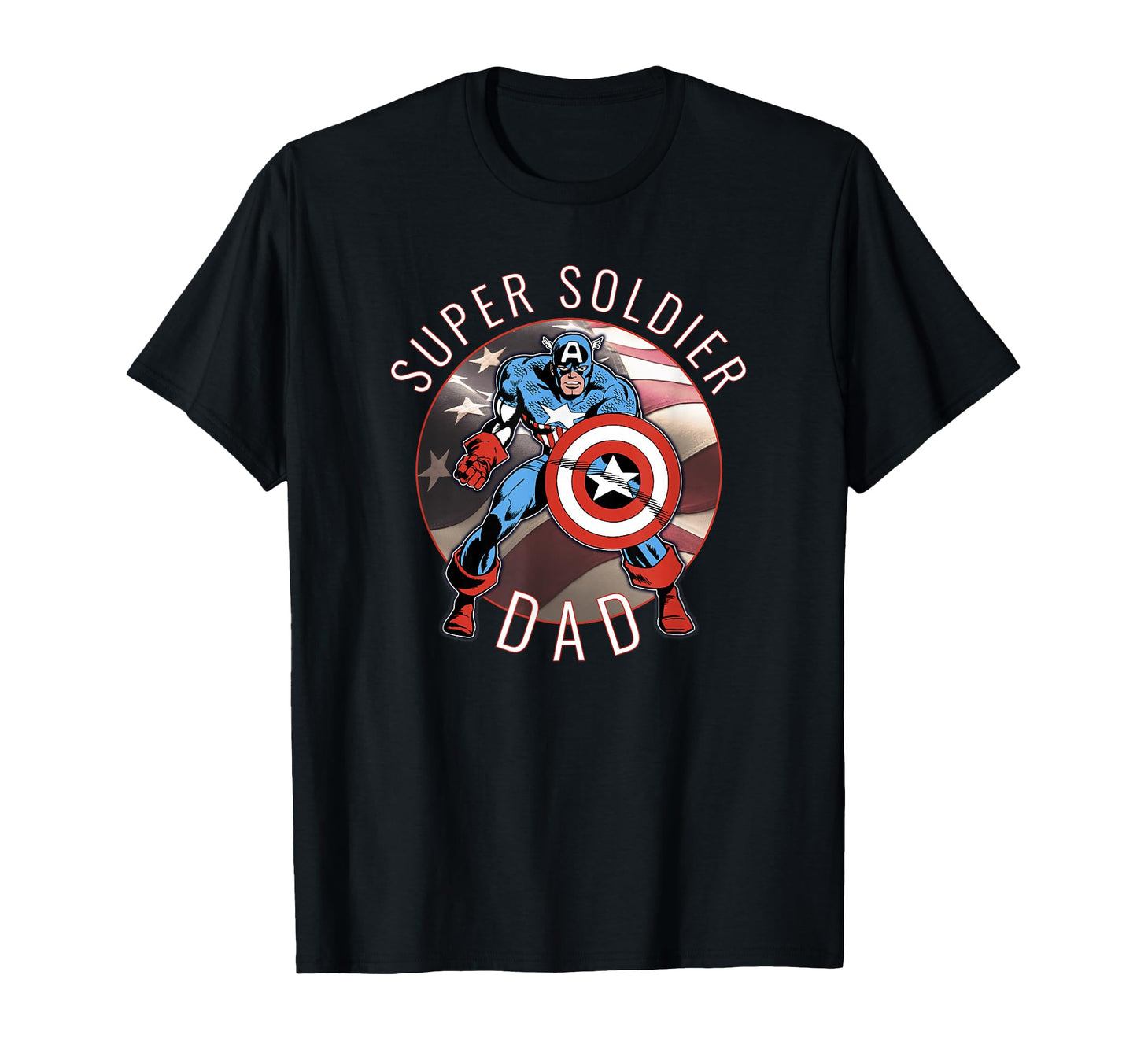 Marvel Fathers Day Captain T-Shirt - Casual Everyday Wear for Adults - T-Shirt, Sweatshirt, Hoodie
