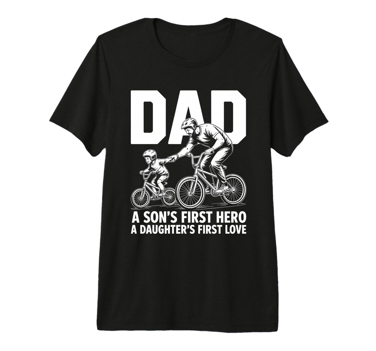 Dad Sons First Hero Daughters Love T-Shirt - Aesthetic Graphic Men Women - T-Shirt, Sweatshirt, Hoodie