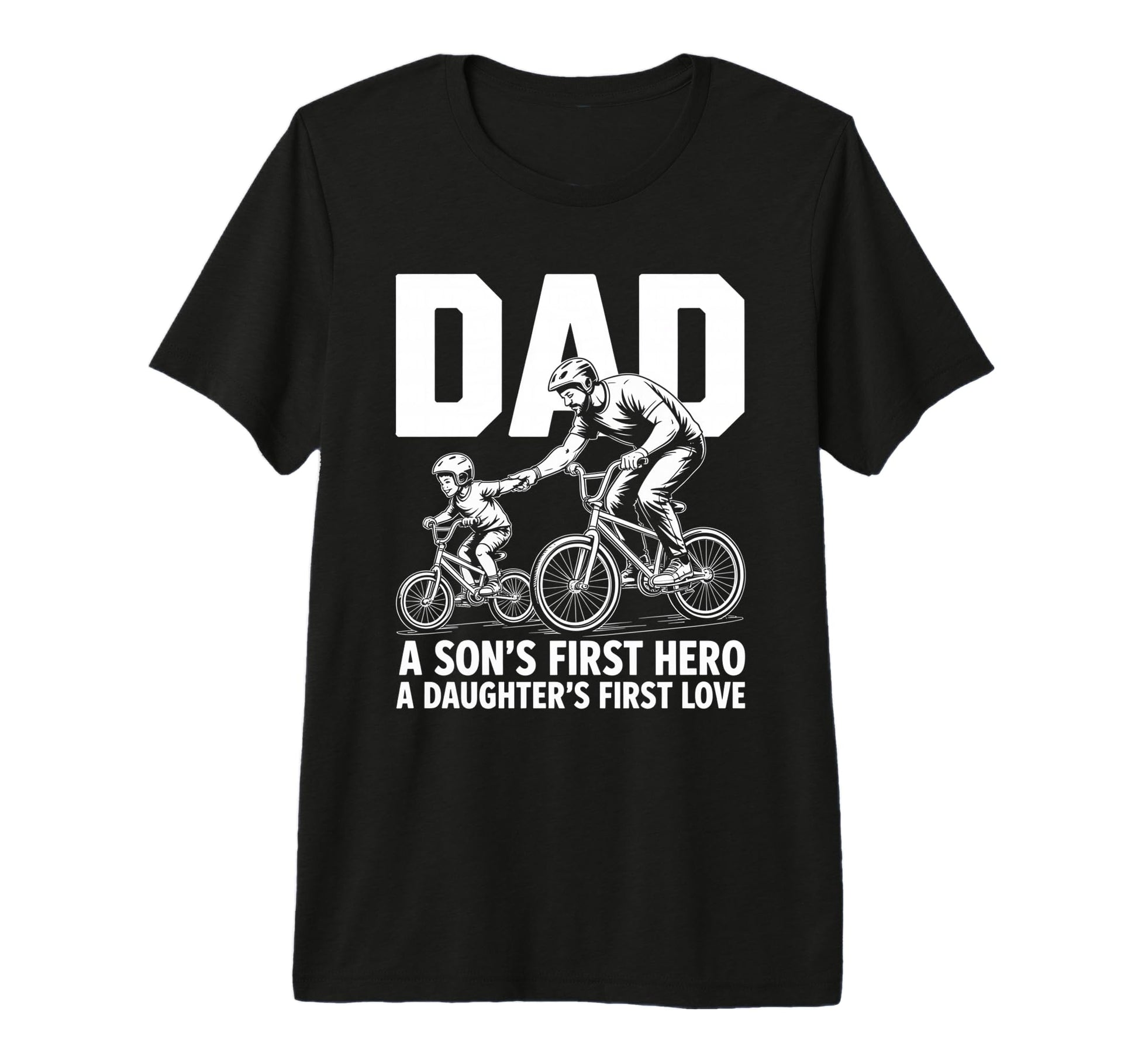 Dad Sons First Hero Daughters Love T-Shirt - Aesthetic Graphic Men Women - T-Shirt, Sweatshirt, Hoodie