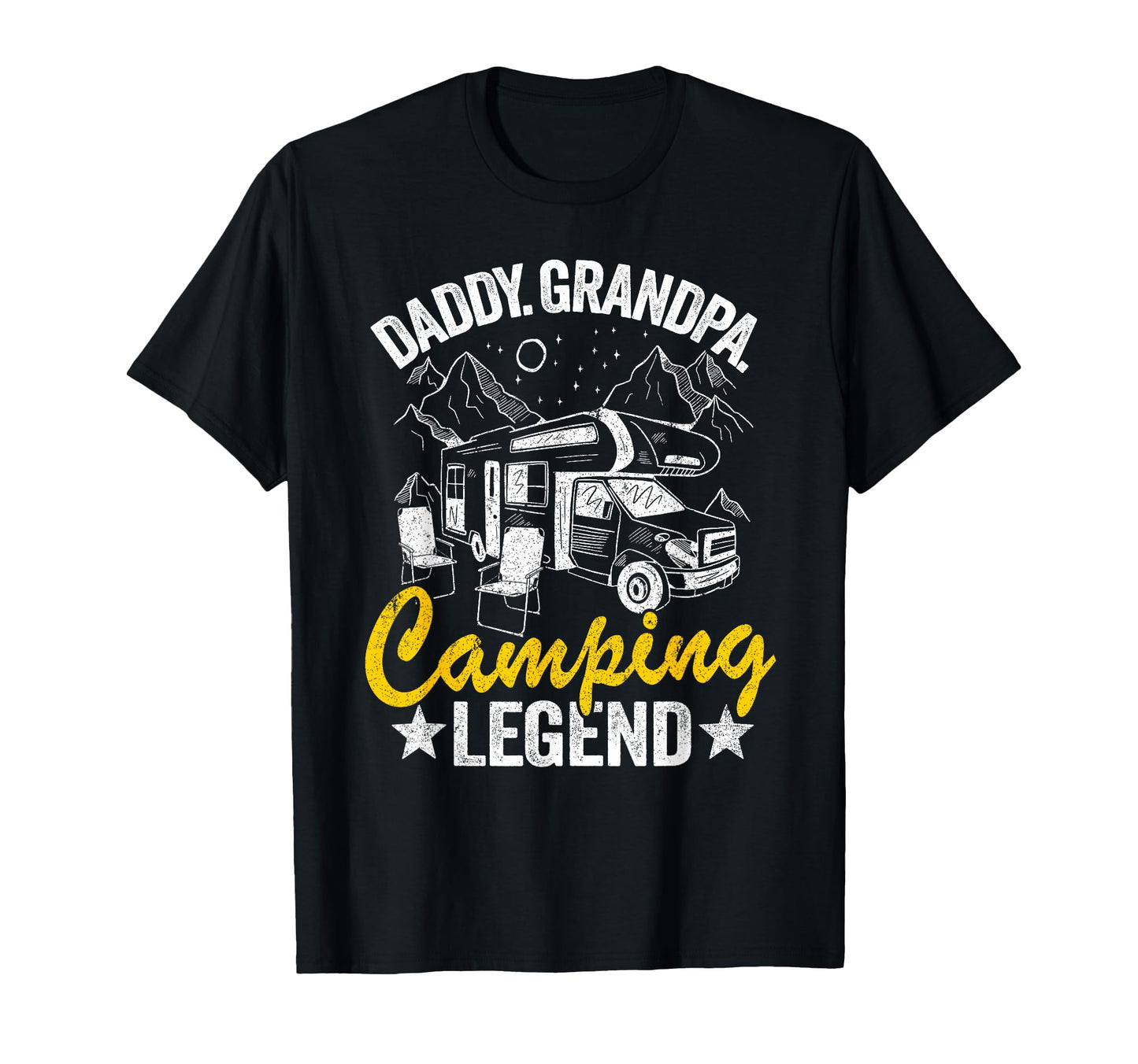Daddy Grandpa Camping Legend Rv T-Shirt - Minimalist Print for Adults - T-Shirt, Sweatshirt, Hoodie
