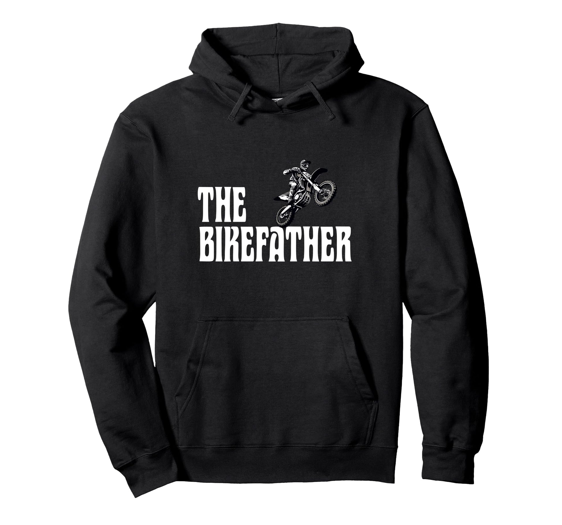 Biker Biker Dad Bikefather Funny Hoodie - Novelty Apparel Men Women - T-Shirt, Sweatshirt, Hoodie