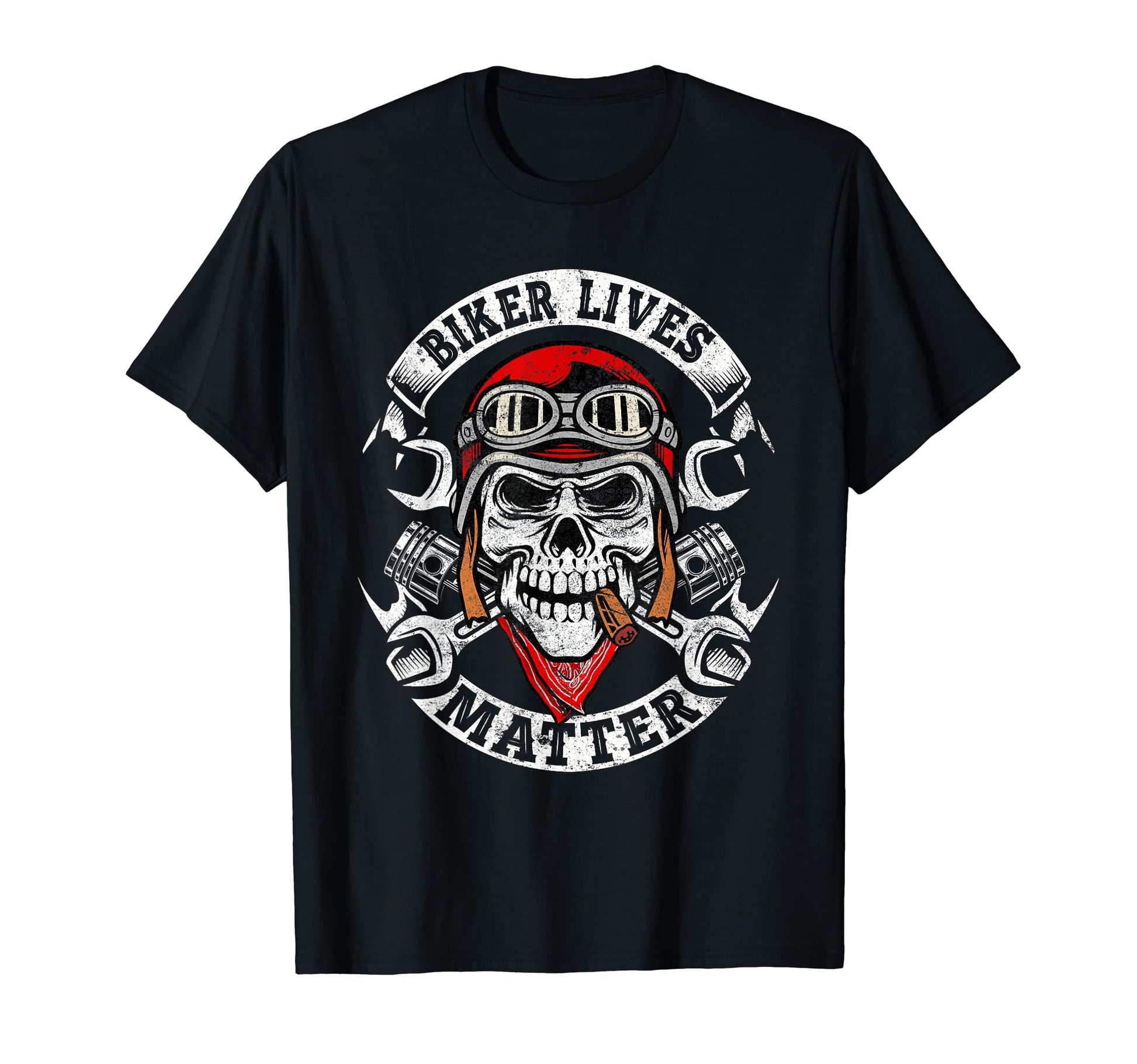 Biker Lives Matter Motorcycle Skull T-Shirt - Streetwear Style Men Women - T-Shirt, Sweatshirt, Hoodie