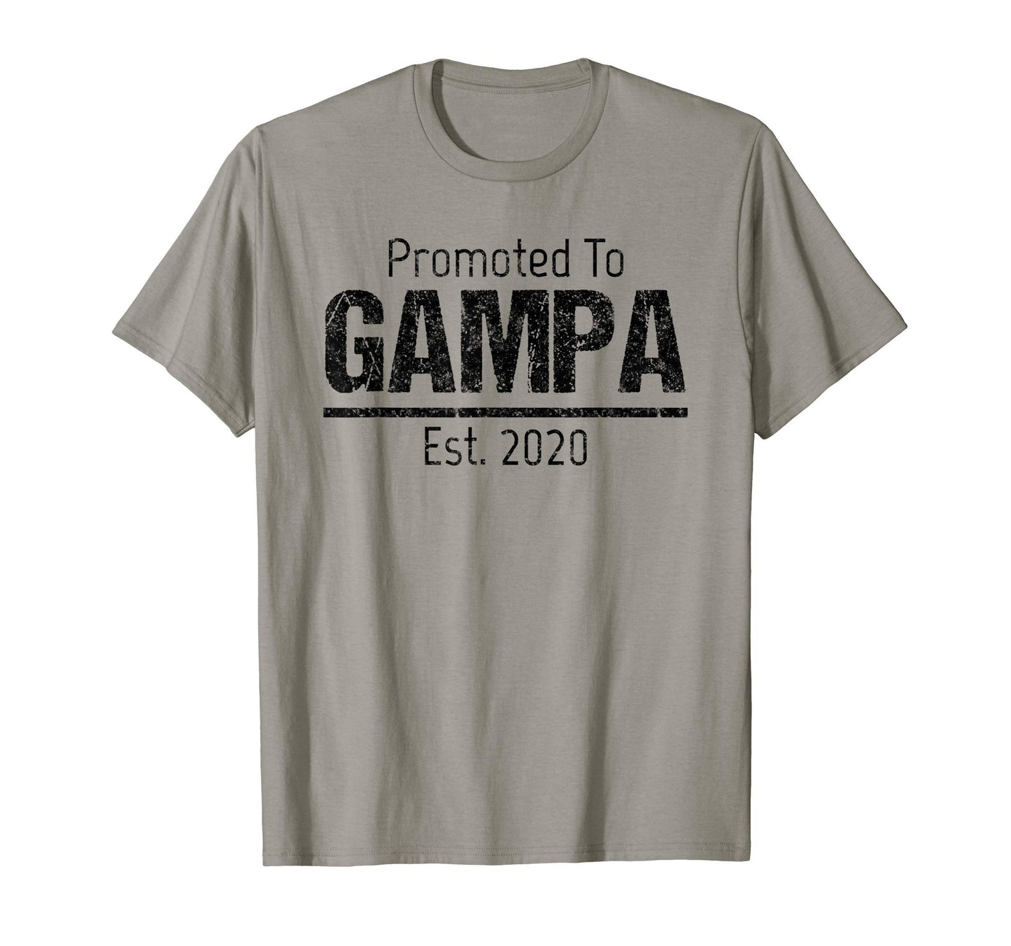 Mens Promoted To Gampa Est 2020 New T-Shirt - Custom Art Print for Adults - T-Shirt, Sweatshirt, Hoodie