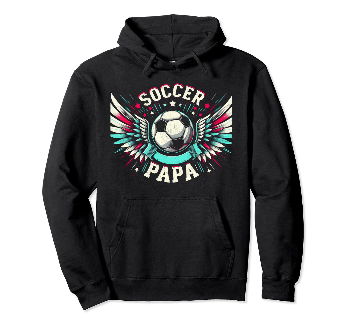 Soccer Papa Family Matching Dad Hoodie - Streetwear Style for Adults - T-Shirt, Sweatshirt, Hoodie