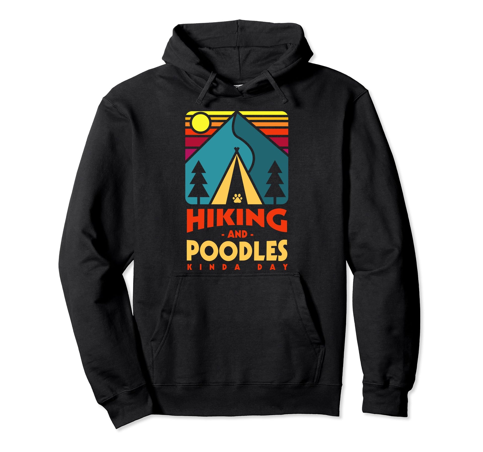 Hiking And Poodles Kinda Day Hiker Toy Hoodie - Minimalist Print Unisex - T-Shirt, Sweatshirt, Hoodie