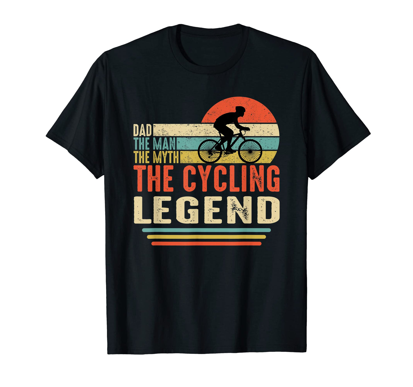 Dad Myth Bike Riders Cycling Legend T-Shirt - Minimalist Print for Adults - T-Shirt, Sweatshirt, Hoodie