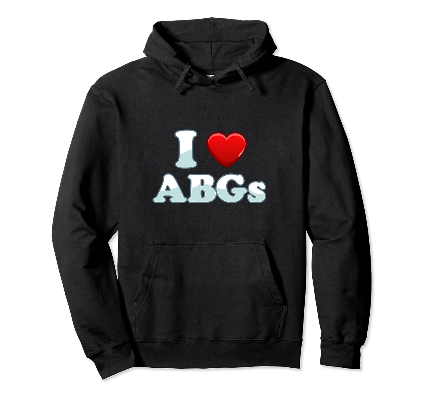 I Love Abgs Heart Funny Couple Abg Hoodie - Aesthetic Graphic Men Women - T-Shirt, Sweatshirt, Hoodie