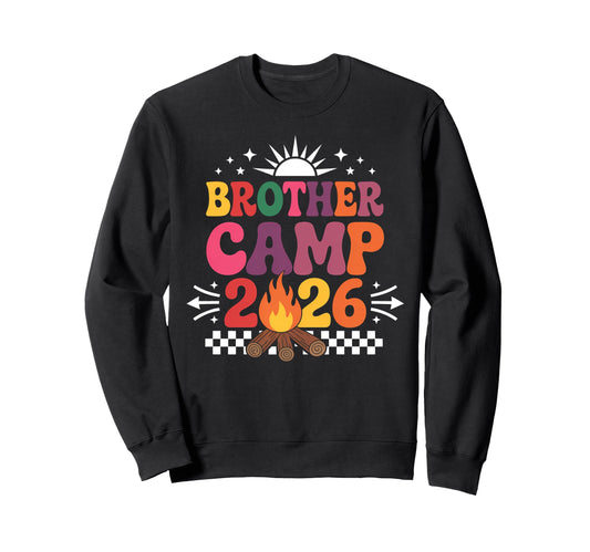 Brother Camp 2026 Family Vacation Sweatshirt - Graphic Print for Adults - T-Shirt, Sweatshirt, Hoodie