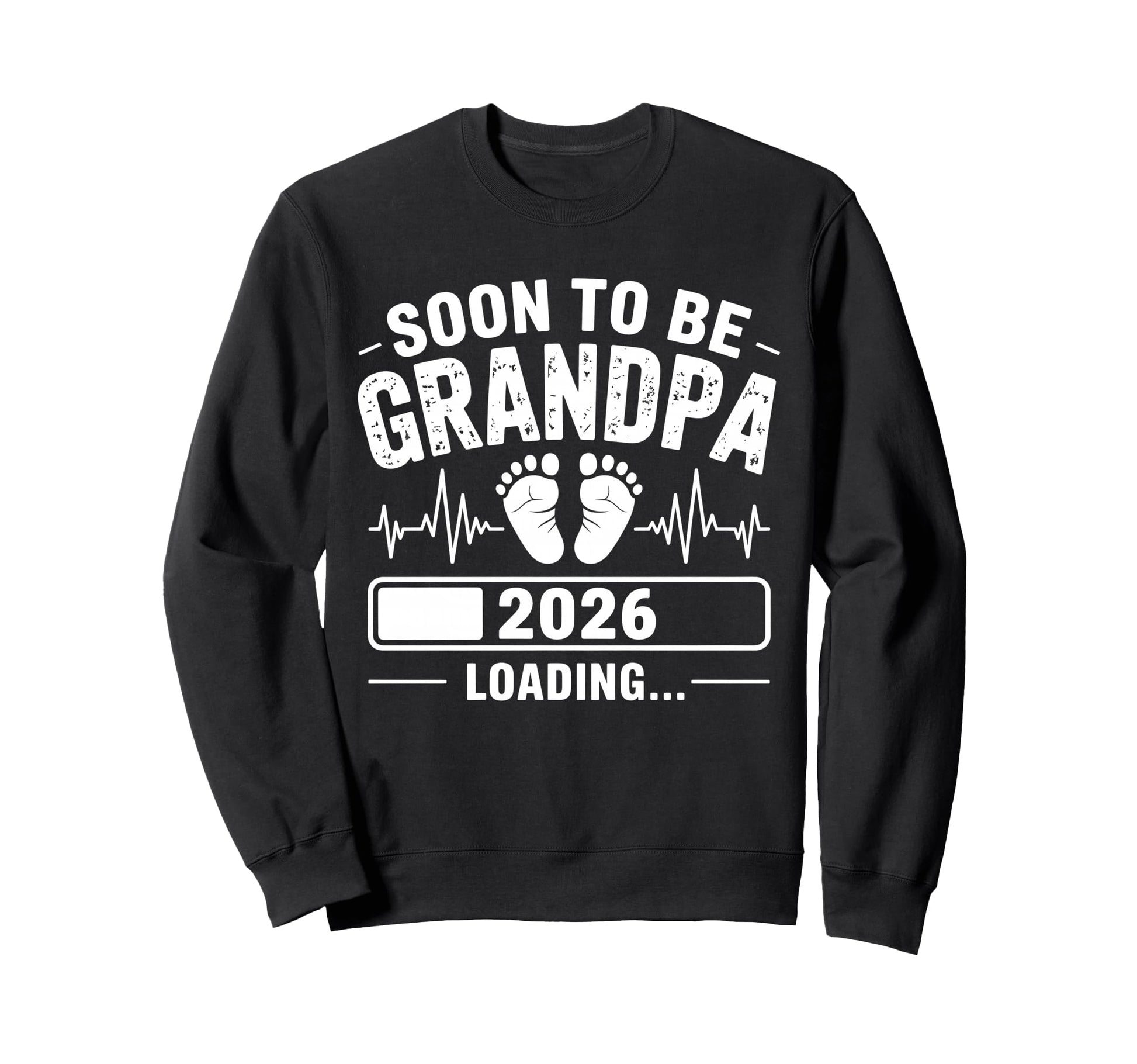 Soon To Be Grandpa 2026 Loading Sweatshirt - Graphic Print Unisex - T-Shirt, Sweatshirt, Hoodie