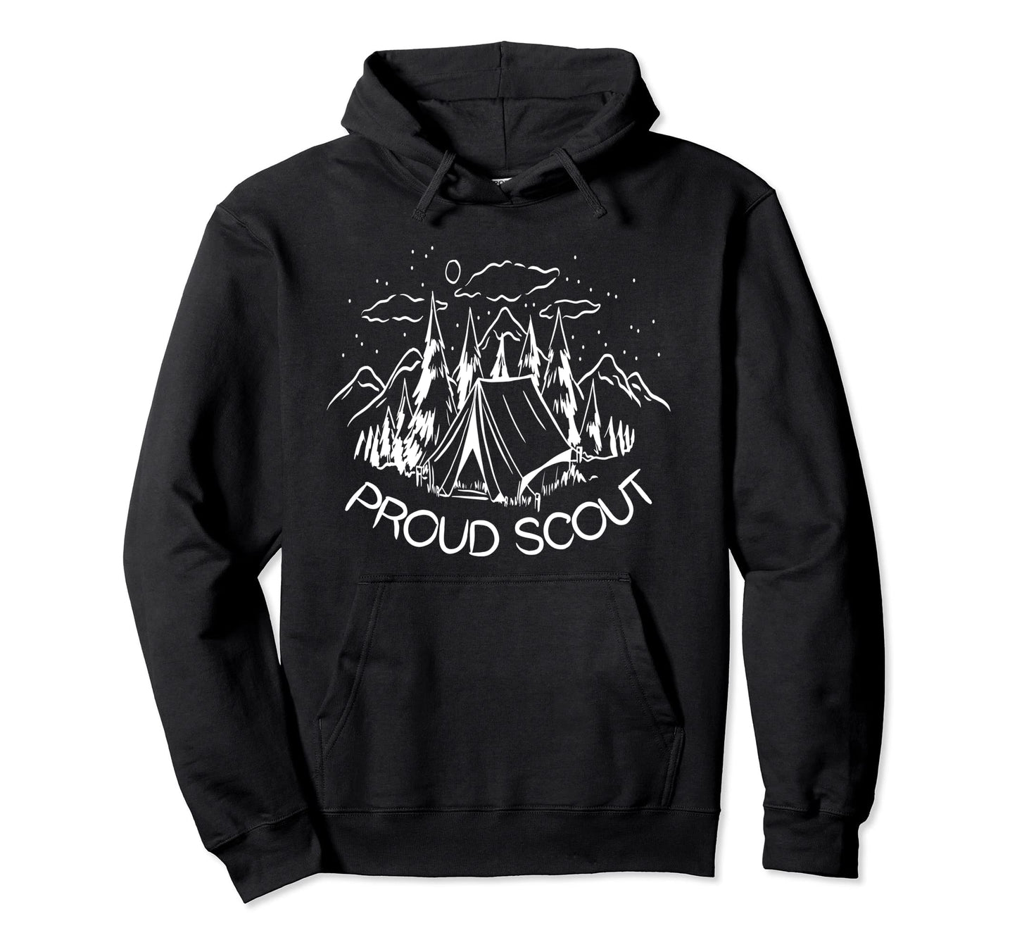 Proud Scout Leader Scouting Gear Cub Hoodie - Minimalist Print for Adults - T-Shirt, Sweatshirt, Hoodie