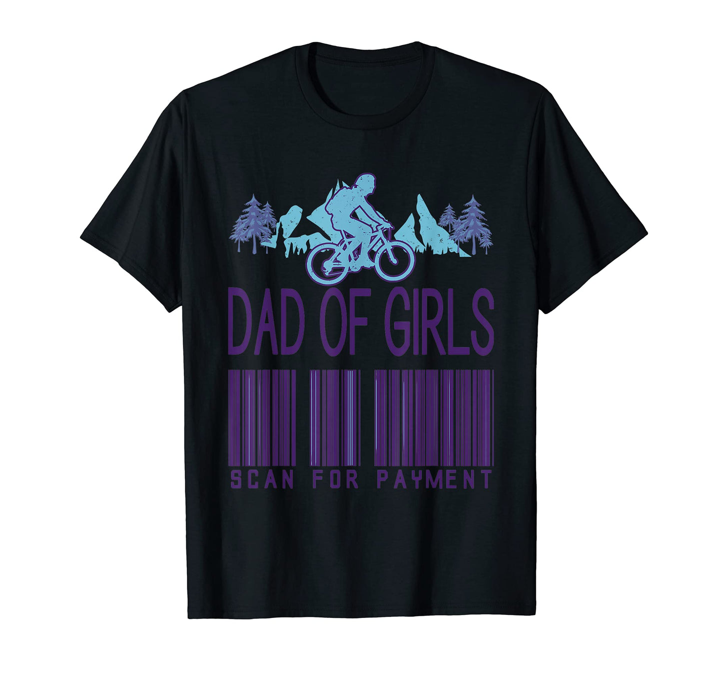 Bicycle Dad Scan Payment T-Shirt - Custom Art Print for Adults - T-Shirt, Sweatshirt, Hoodie