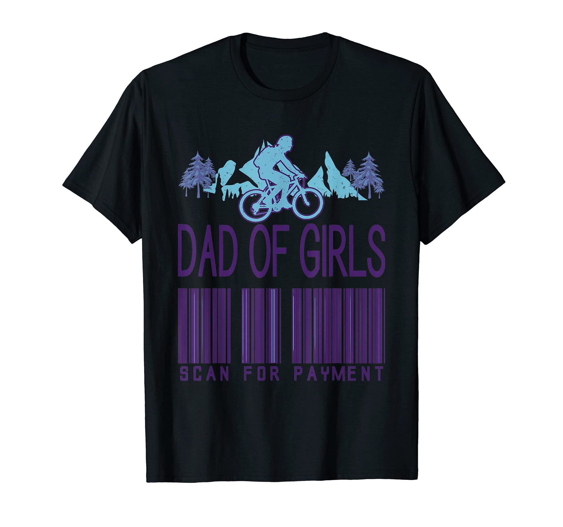 Bicycle Dad Scan Payment T-Shirt - Custom Art Print for Adults - T-Shirt, Sweatshirt, Hoodie