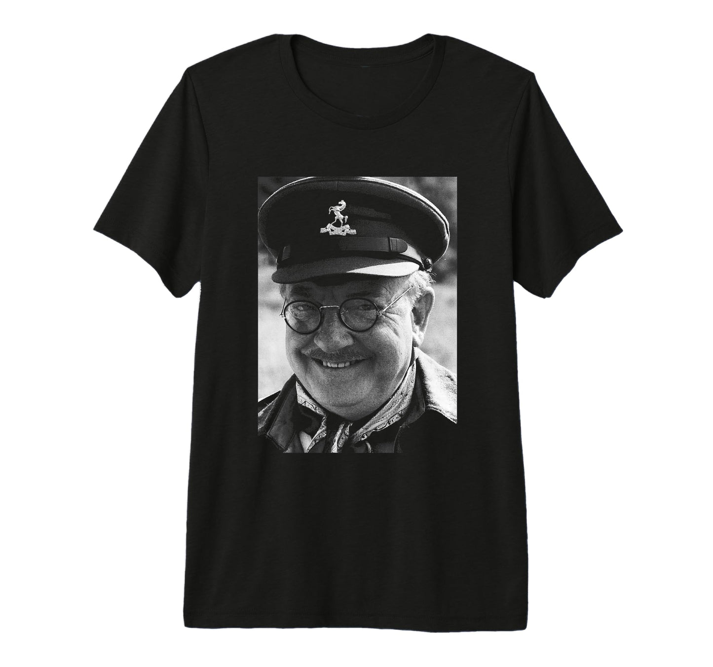 Dads Army Arthur Lowe Captain T-Shirt - Fun Novelty Design for Adults - T-Shirt, Sweatshirt, Hoodie