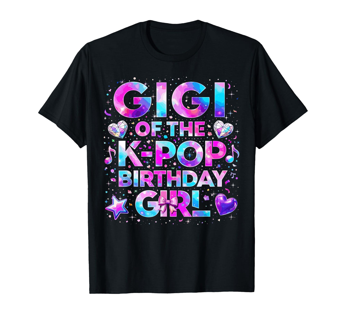 Gigi K Pop Birthday Korean Music T-Shirt - Graphic Print for Adults - T-Shirt, Sweatshirt, Hoodie