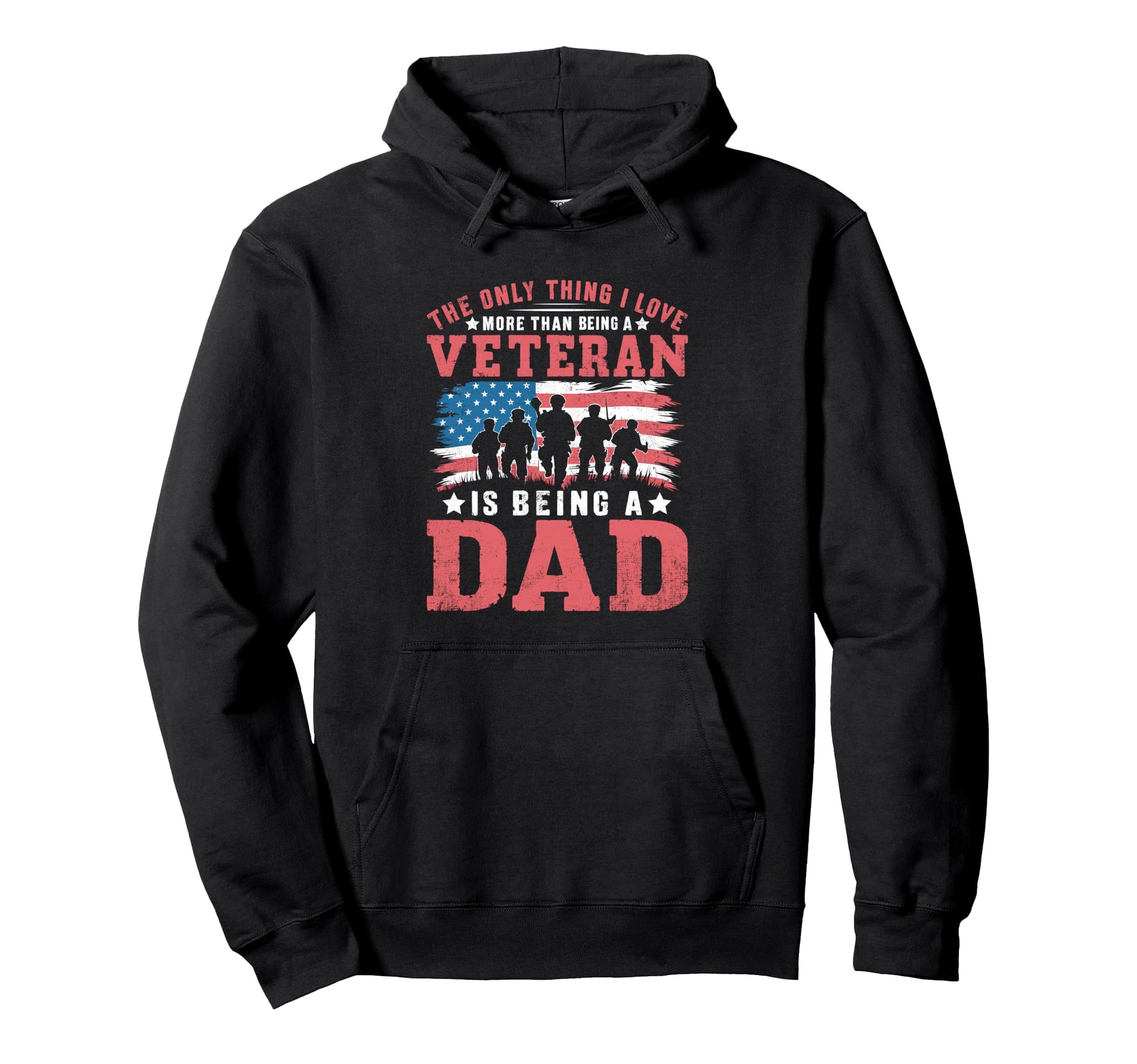 Veteran Dad Usa Veterans Day Us Army Hoodie - Trendy Graphic Unisex - T-Shirt, Sweatshirt, Hoodie