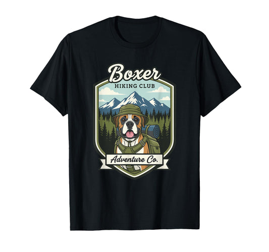 Boxer Hiking Club Mountain Adventure T-Shirt - Aesthetic Graphic Unisex - T-Shirt, Sweatshirt, Hoodie