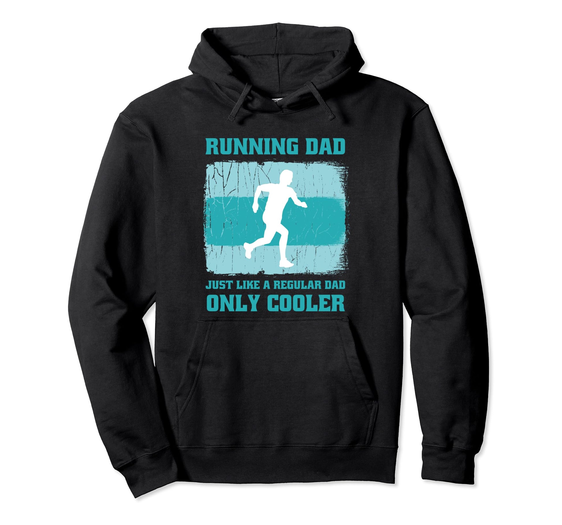 Marathon Running Dad Just Like Regular Hoodie - Custom Art Print Unisex - T-Shirt, Sweatshirt, Hoodie