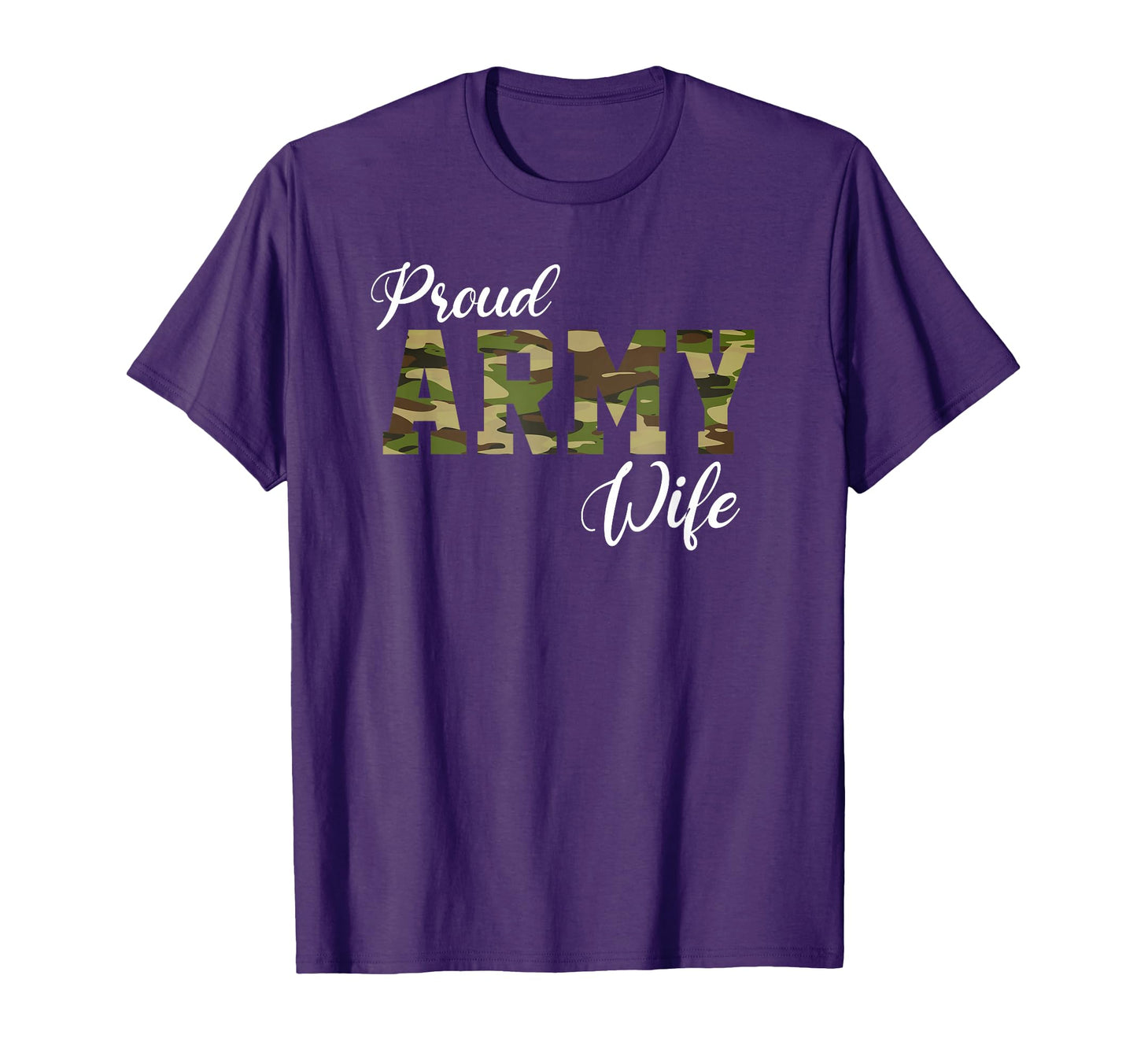 Proud Army Wife Military Wife Brave T-Shirt - Minimalist Print for Adults - T-Shirt, Sweatshirt, Hoodie