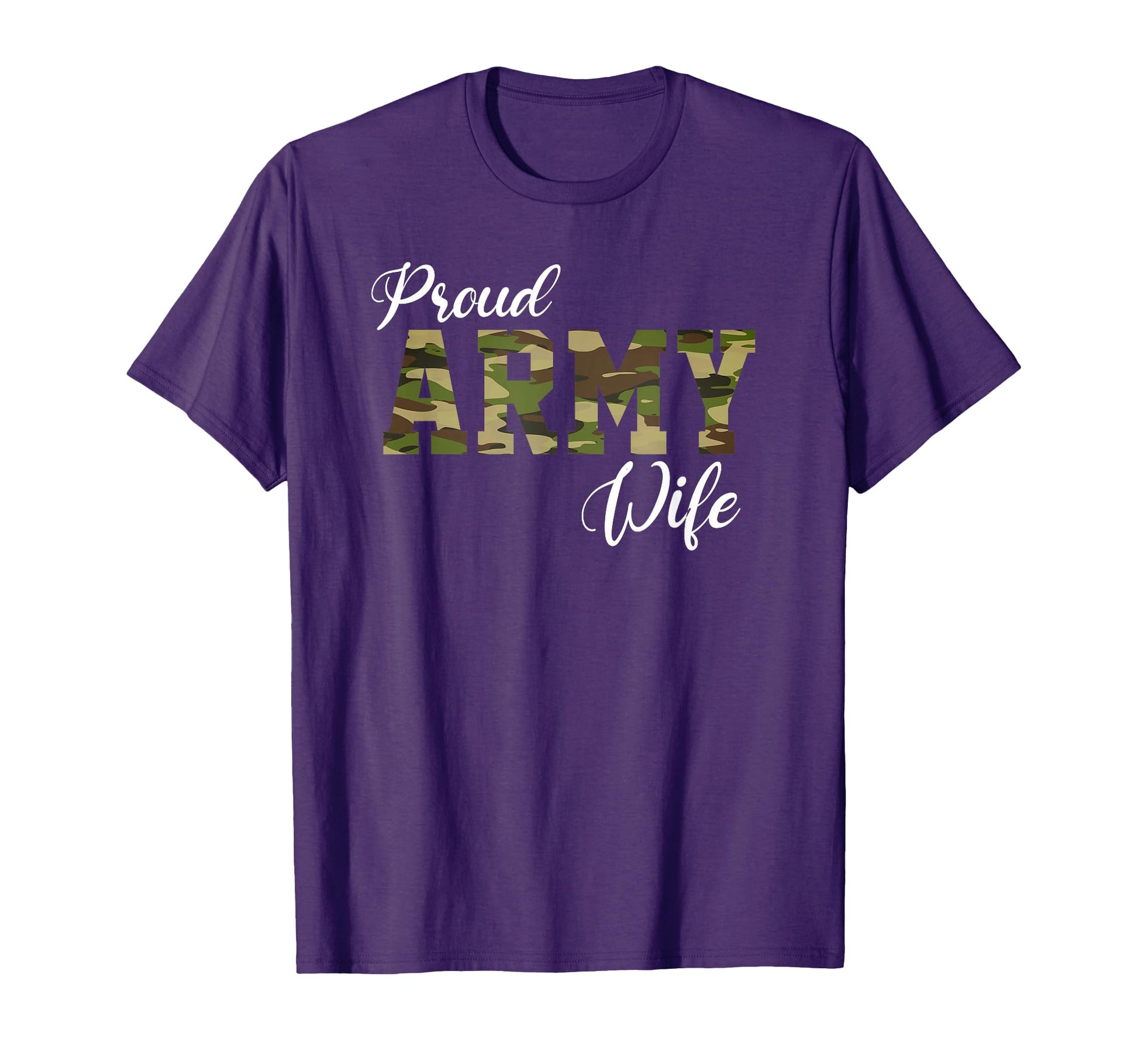 Proud Army Wife Military Wife Brave T-Shirt - Minimalist Print for Adults - T-Shirt, Sweatshirt, Hoodie