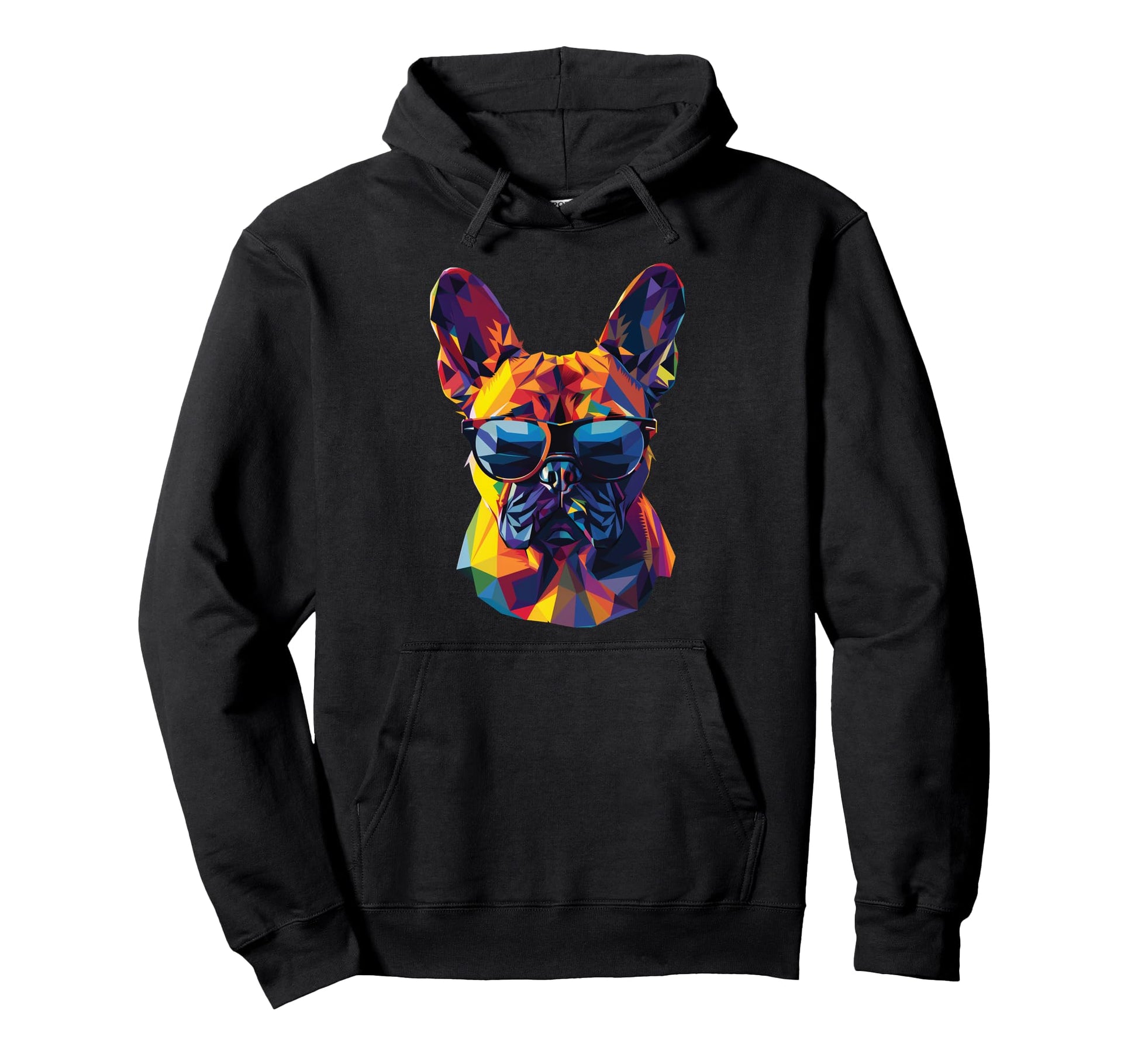 Dog Dad Mom Sunglasses French Bulldog Hoodie - Aesthetic Graphic for Adults - T-Shirt, Sweatshirt, Hoodie