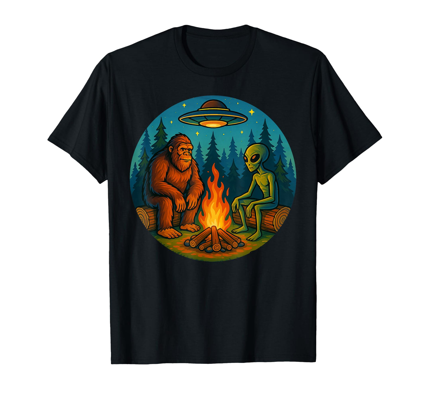Papa Squatch Bigfoot Dad Outdoorsman T-Shirt - Aesthetic Graphic Unisex - T-Shirt, Sweatshirt, Hoodie