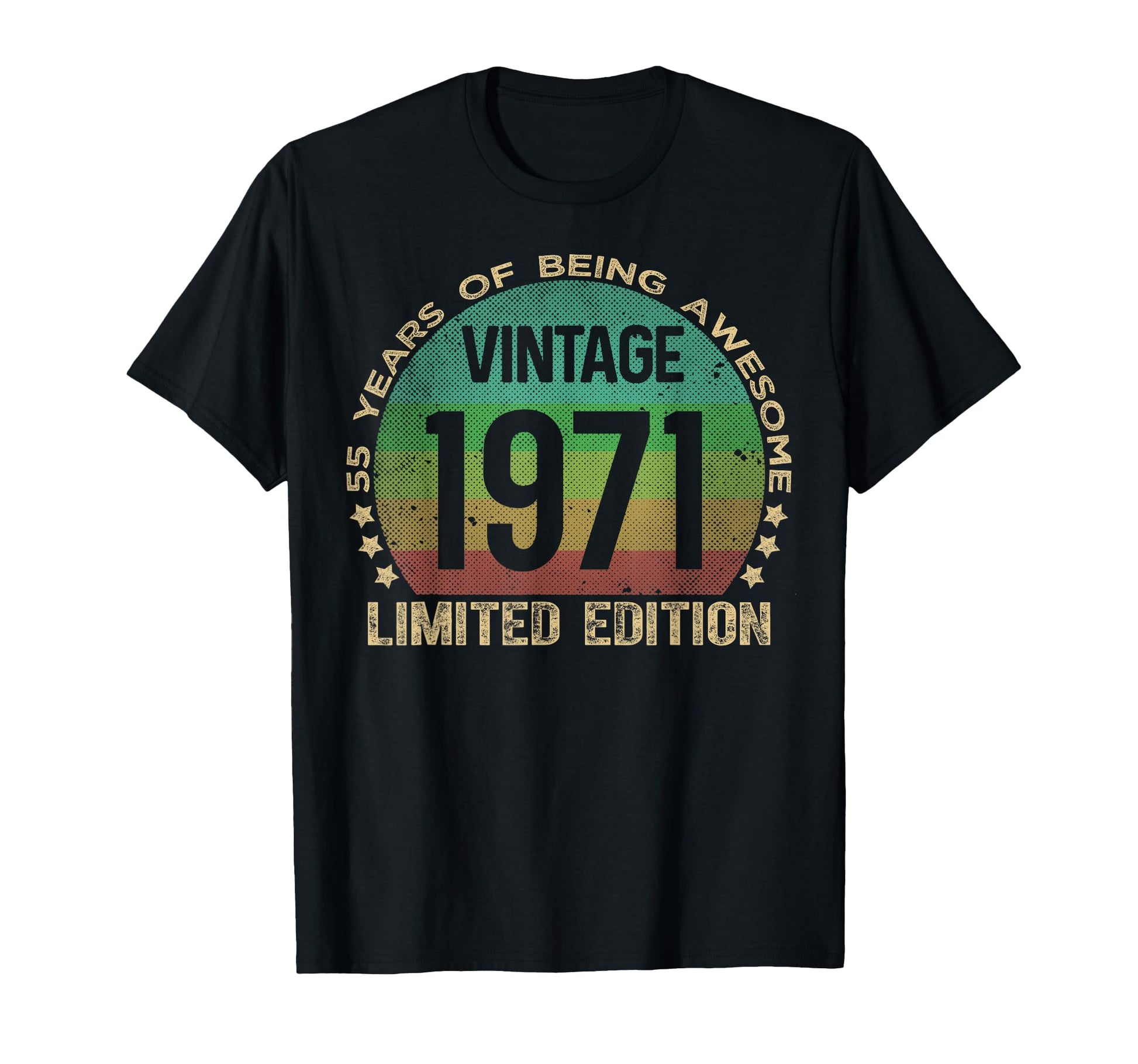 55 Year Old Gifts 1971 55Th Birthday T-Shirt - Custom Art Print for Adults - T-Shirt, Sweatshirt, Hoodie
