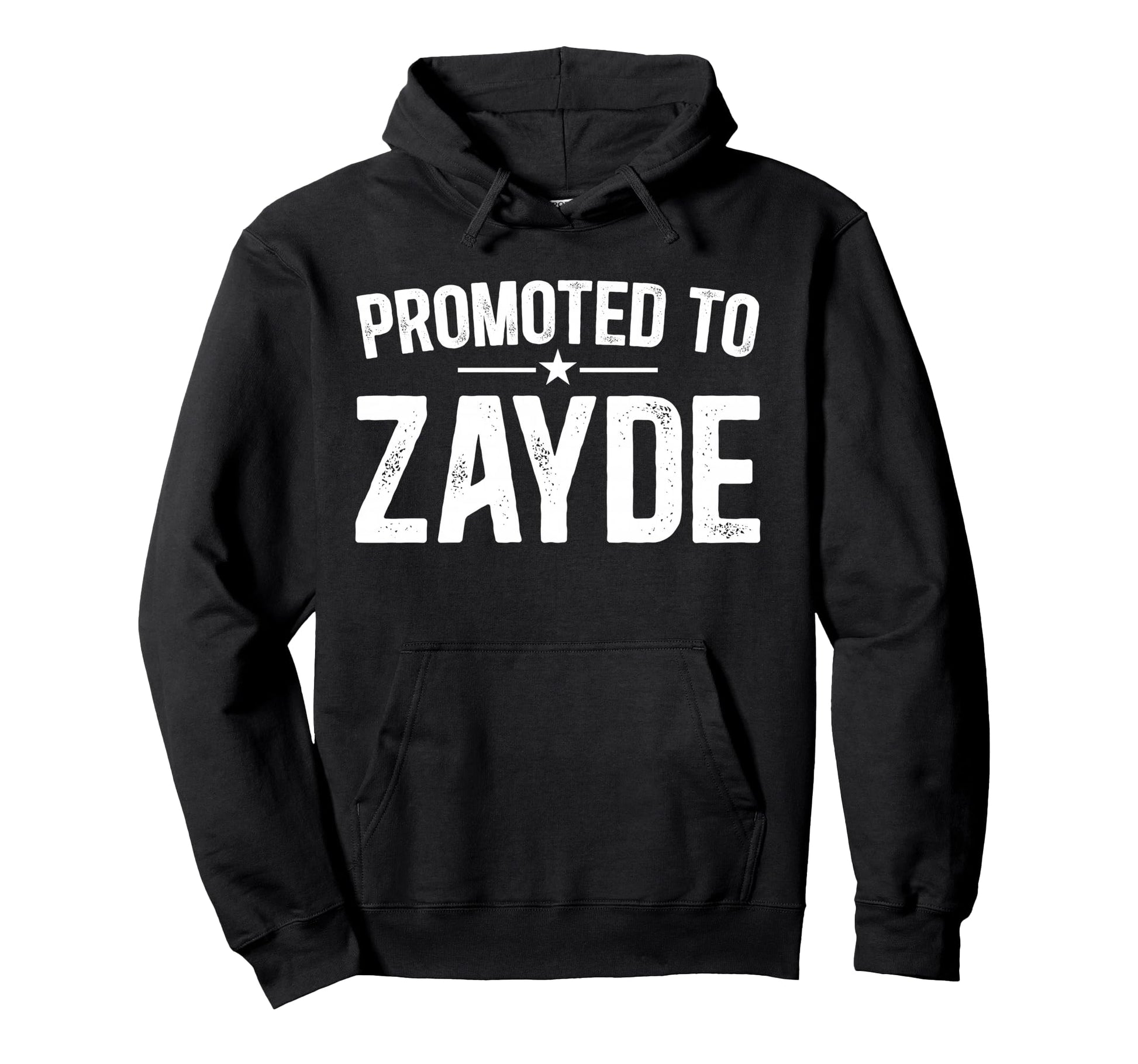 Promoted To Zayde Future Zayde Grandpa Hoodie - Trendy Graphic for Adults - T-Shirt, Sweatshirt, Hoodie