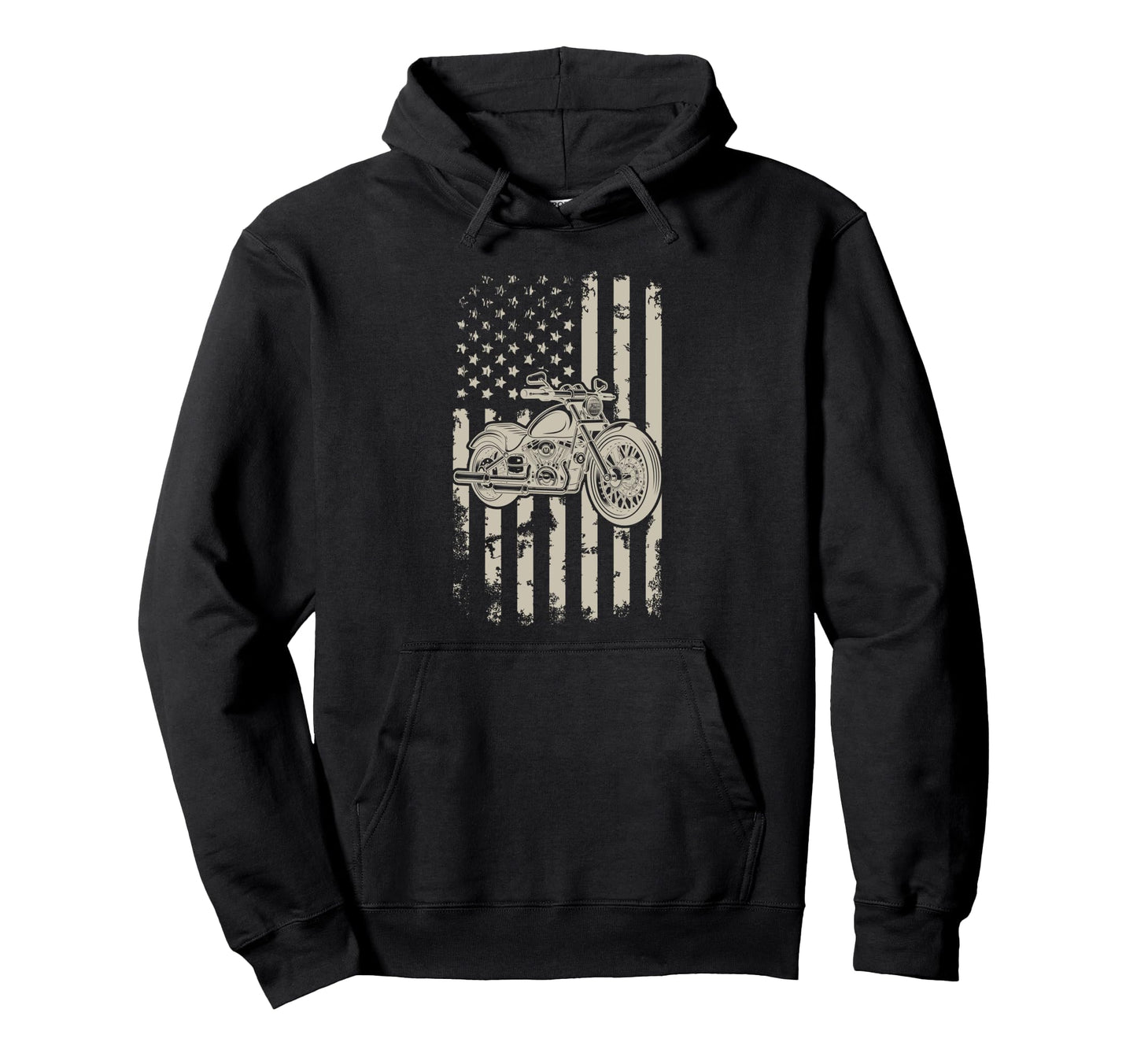 Motorcycle Biker Rider Usa Hoodie - Casual Everyday Wear for Adults - T-Shirt, Sweatshirt, Hoodie