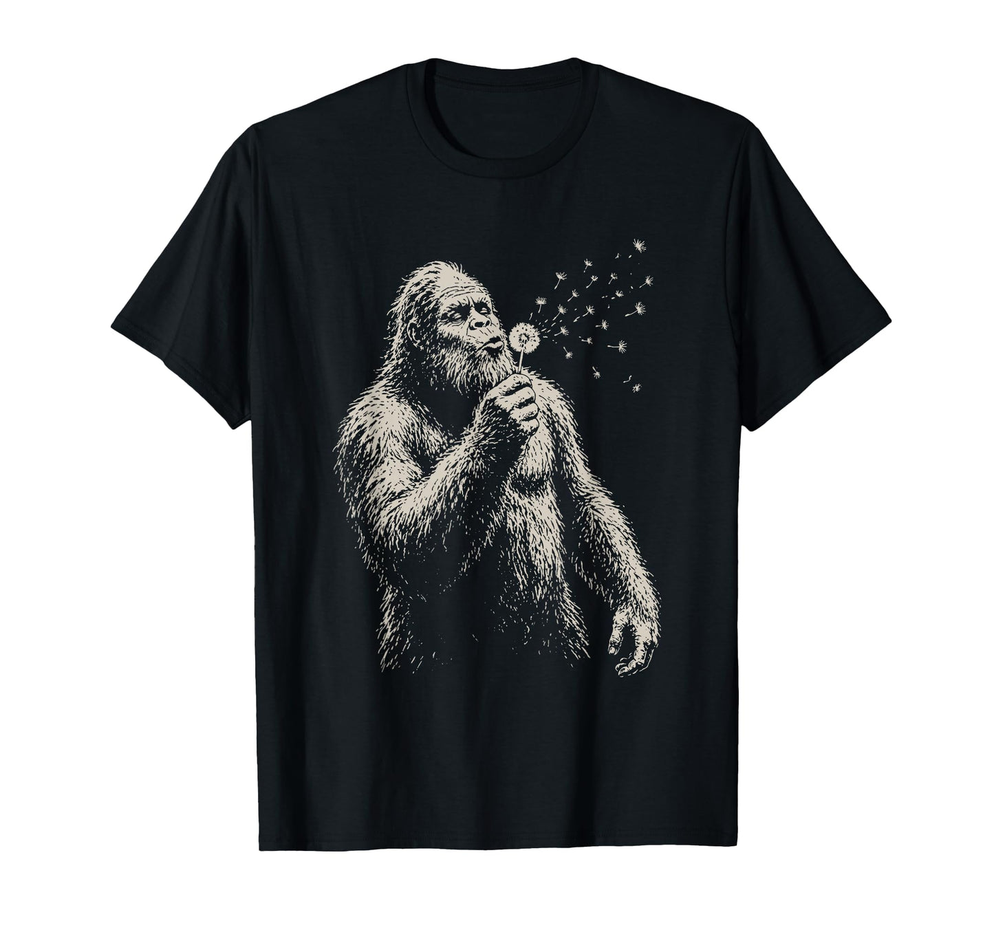 Blowing Wishes Funny Bigfoot Blowing T-Shirt - Trendy Graphic Unisex - T-Shirt, Sweatshirt, Hoodie