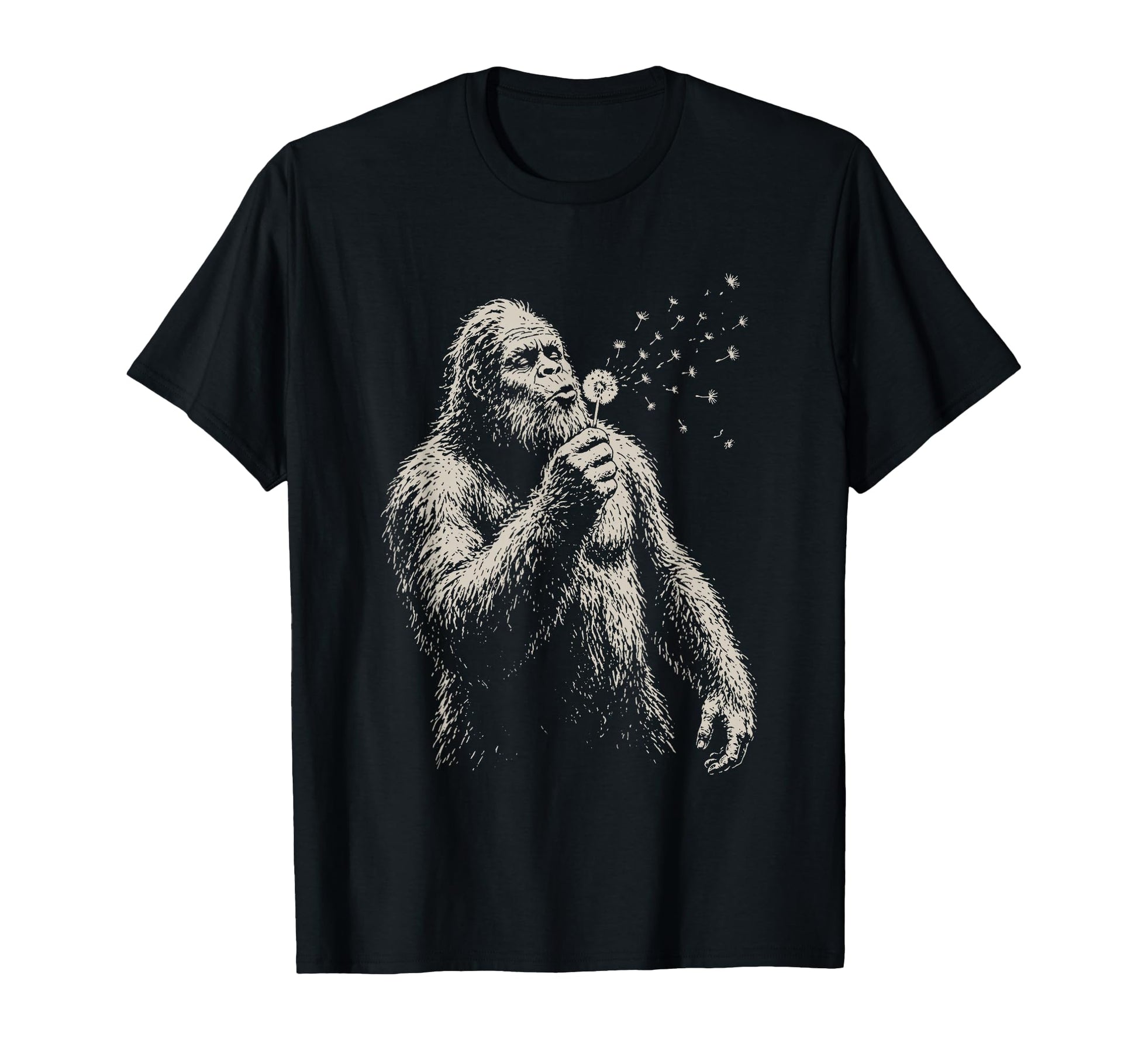 Blowing Wishes Funny Bigfoot Blowing T-Shirt - Trendy Graphic Unisex - T-Shirt, Sweatshirt, Hoodie