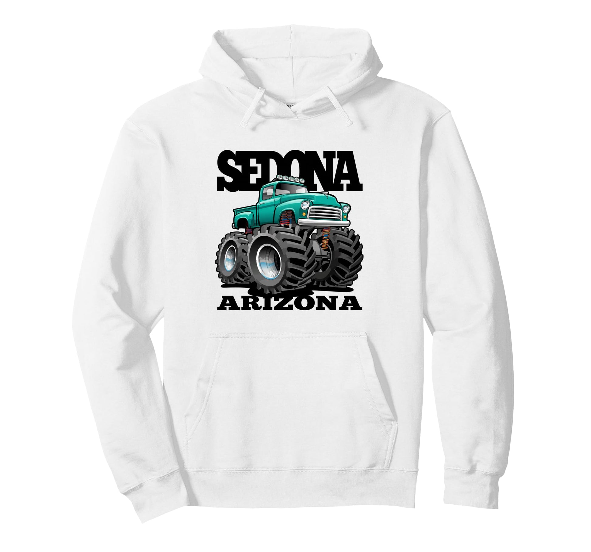Sedona Arizona Offroad 4X4 Pick Up Hoodie - Fun Novelty Design Men Women - T-Shirt, Sweatshirt, Hoodie