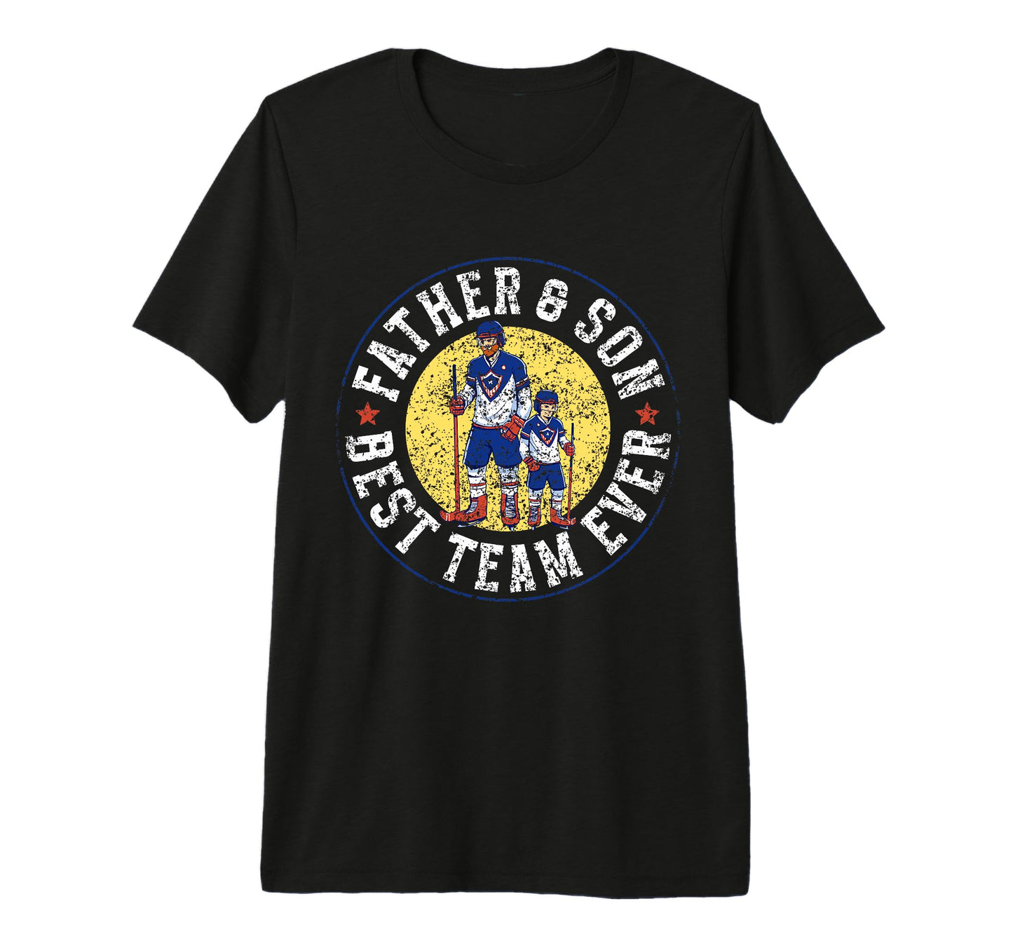 Father And Son Best Team All Times Ice T-Shirt - Novelty Apparel Unisex - T-Shirt, Sweatshirt, Hoodie
